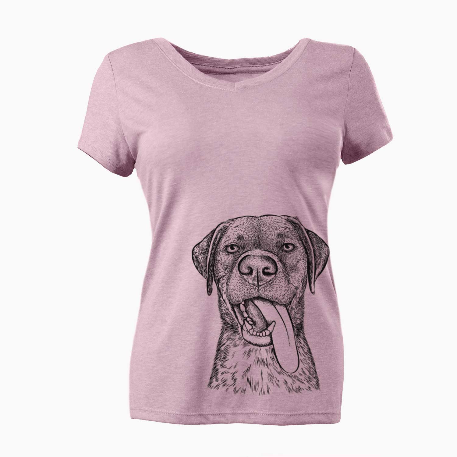 Bare Reese the Mixed Breed - Women's V-neck Shirt
