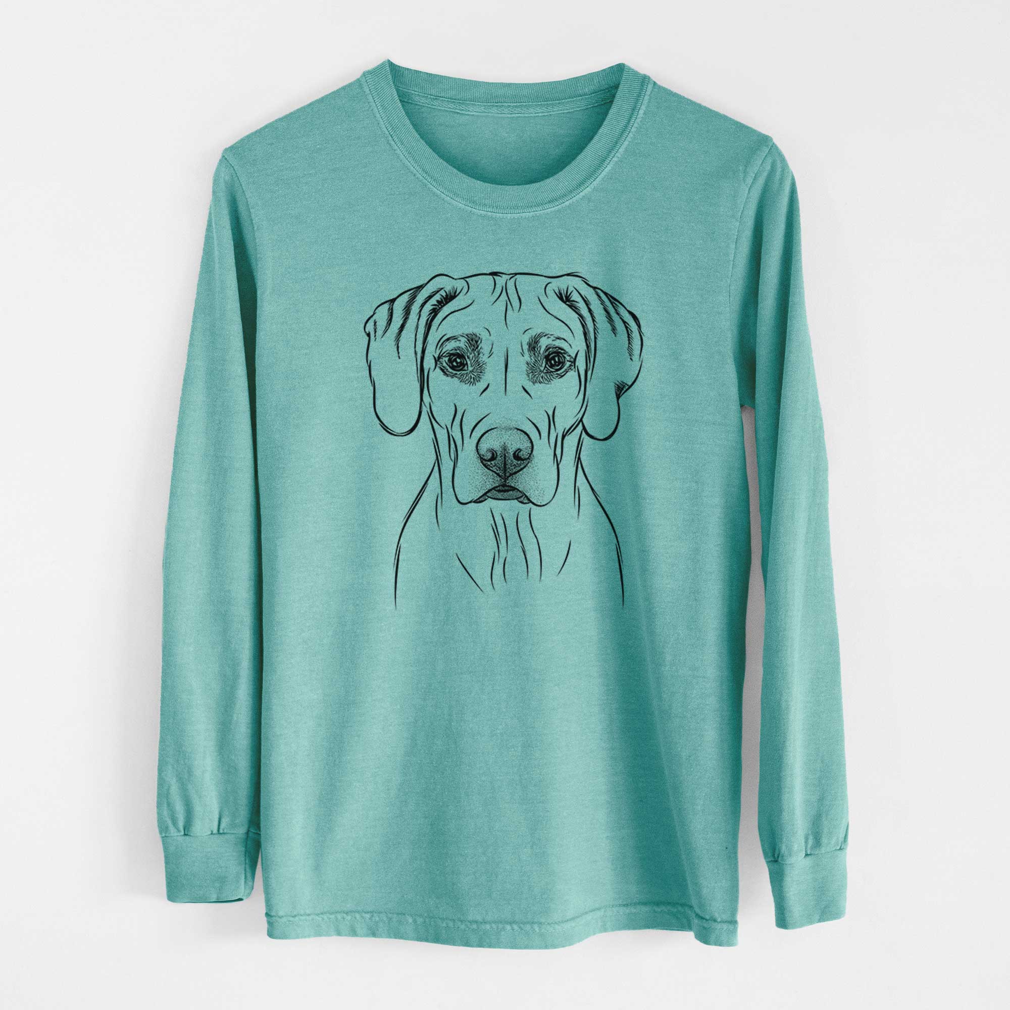 Bare Reid the Rhodesian Ridgeback - Heavyweight 100% Cotton Long Sleeve