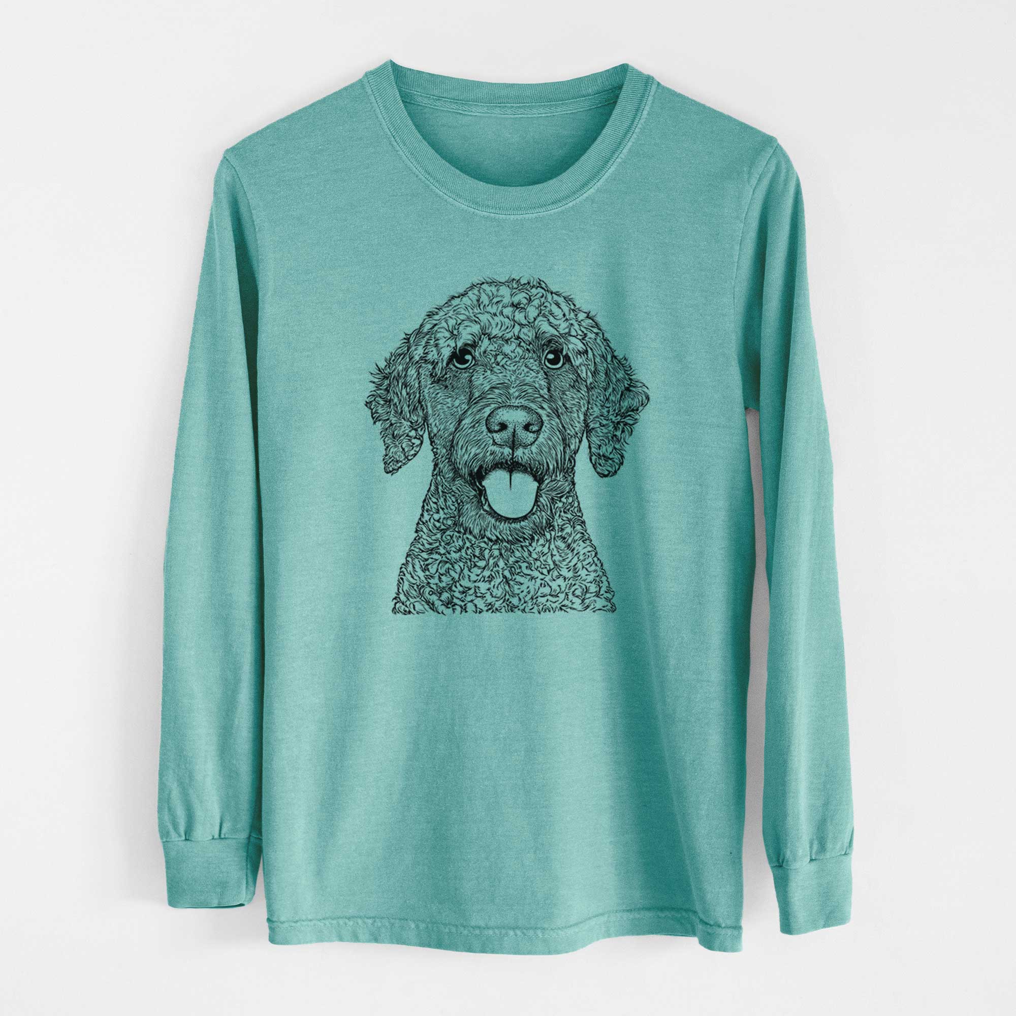 Bare Reina the Spanish Water Dog - Heavyweight 100% Cotton Long Sleeve