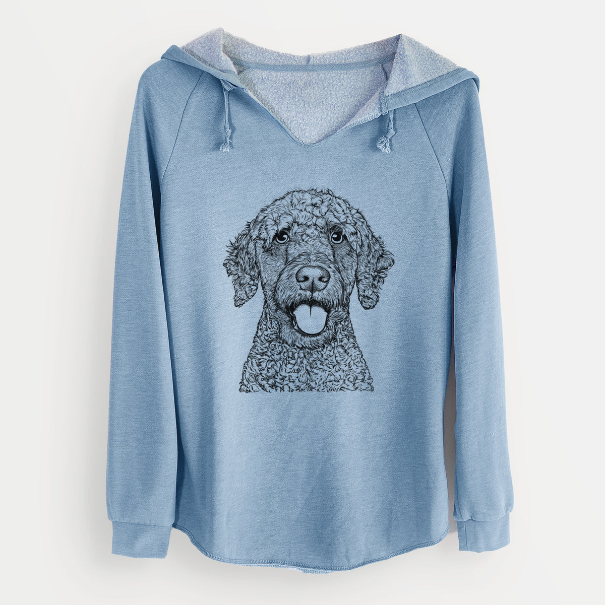 Bare Reina the Spanish Water Dog - Cali Wave Hooded Sweatshirt