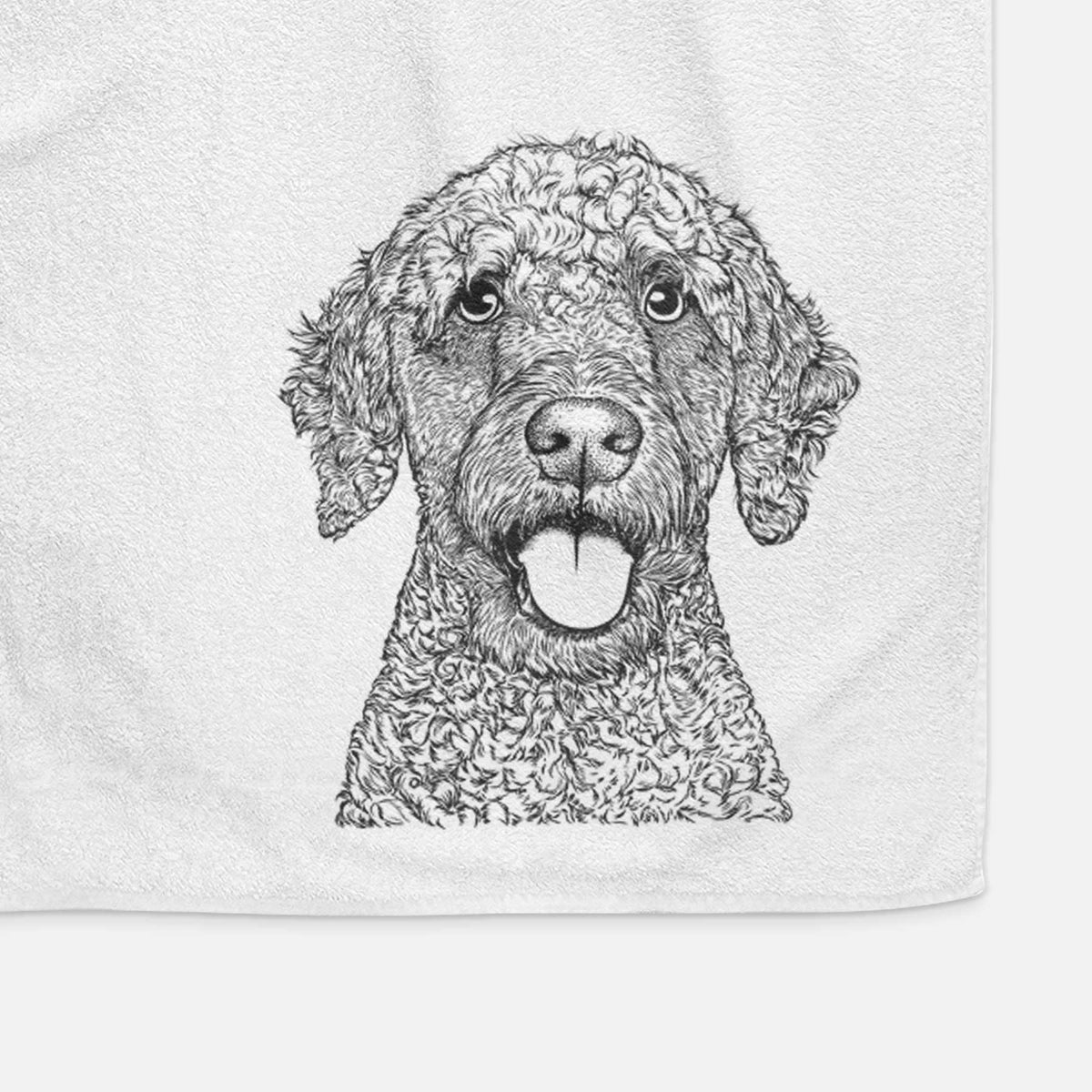 Reina the Spanish Water Dog Decorative Hand Towel