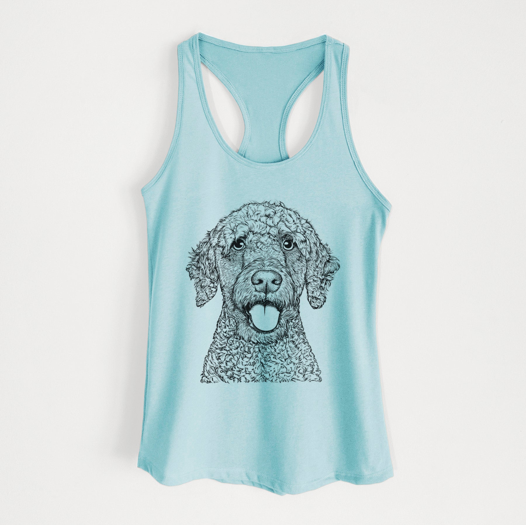 Reina the Spanish Water Dog - Women's Racerback Tanktop