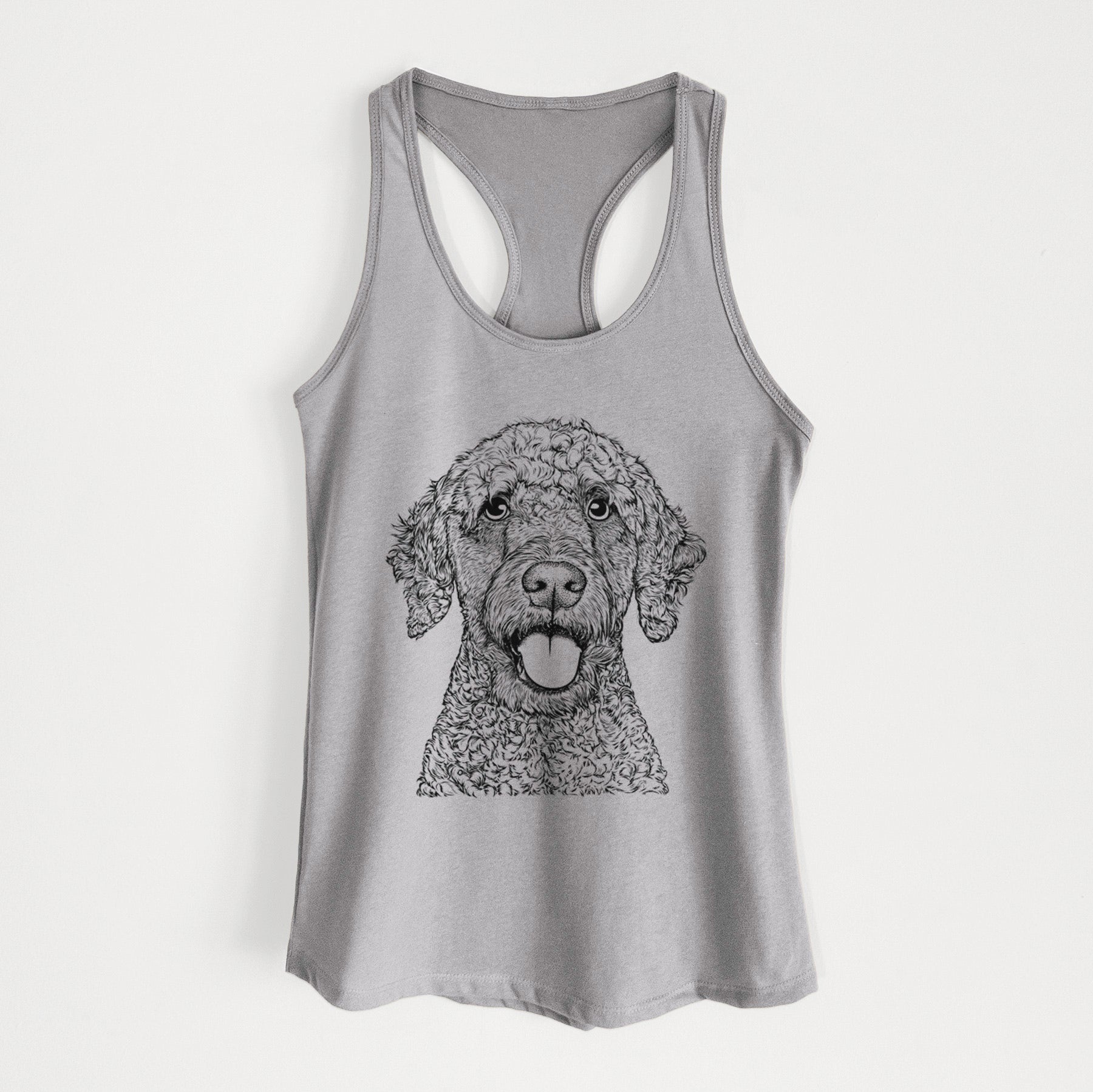 Reina the Spanish Water Dog - Women's Racerback Tanktop