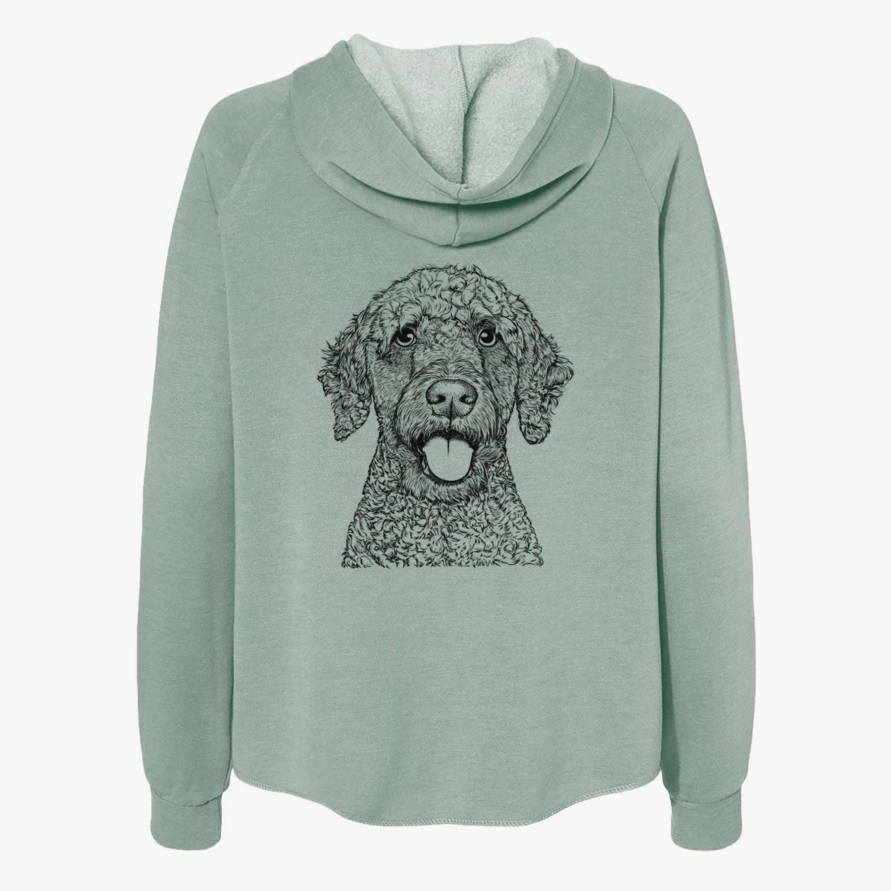 Reina the Spanish Water Dog - Women's Cali Wave Zip-Up Sweatshirt