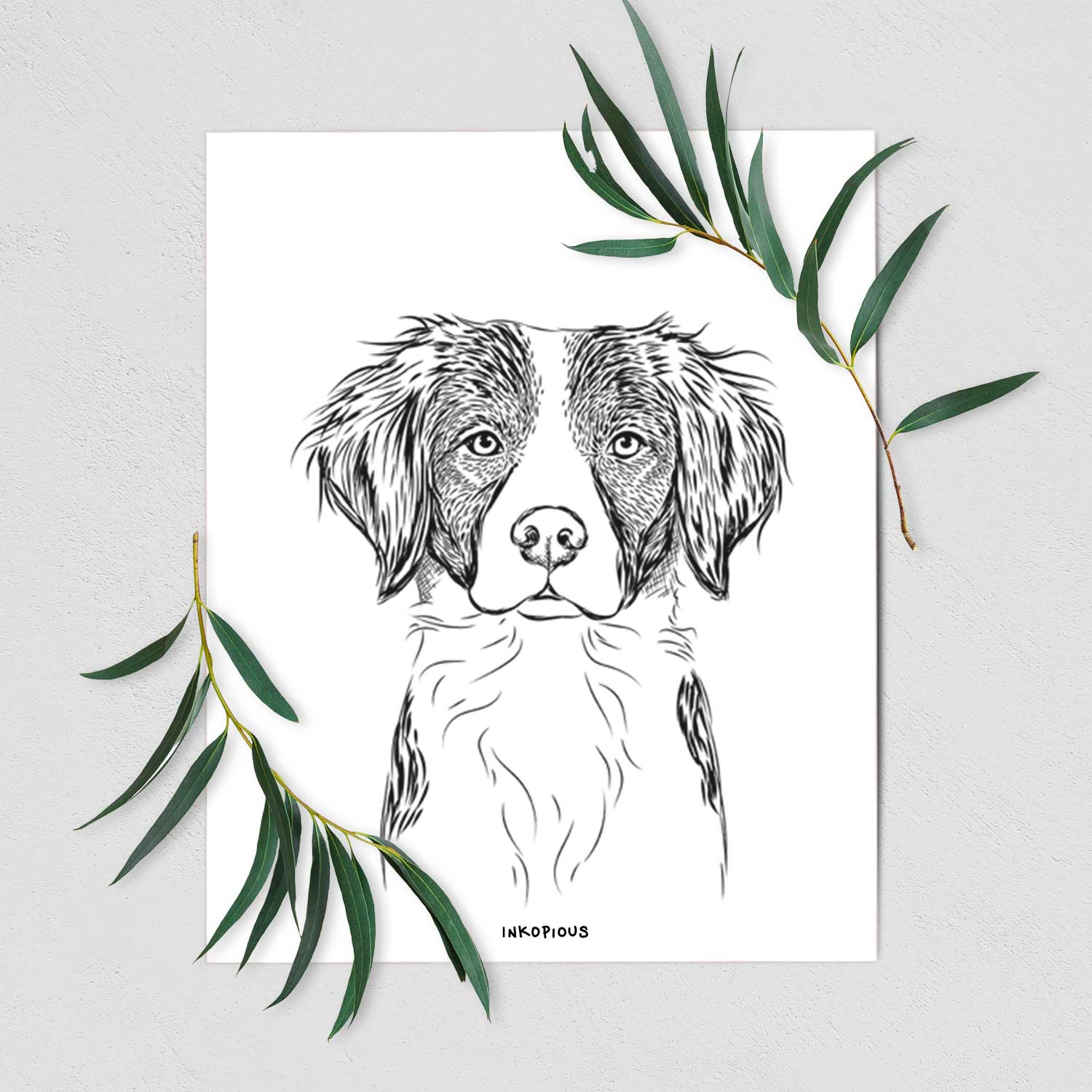 Remi the Brittany Art Print