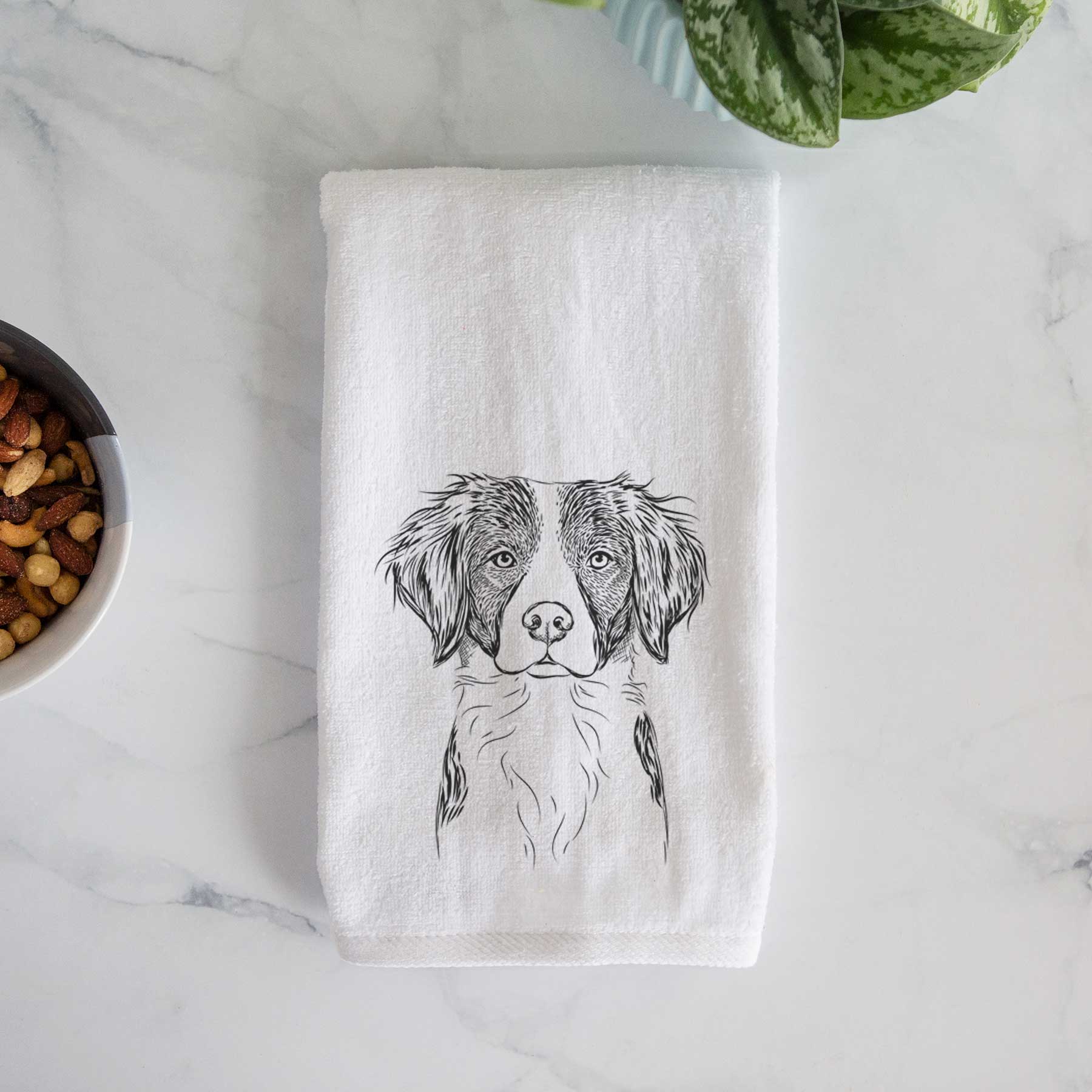 Remi the Brittany Decorative Hand Towel