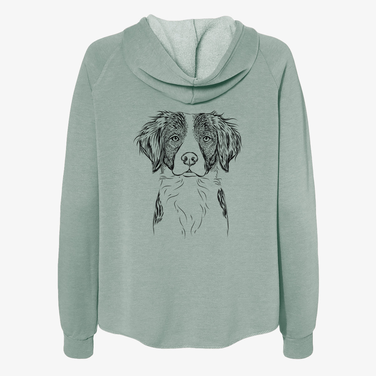 Remi the Brittany - Women's Cali Wave Zip-Up Sweatshirt
