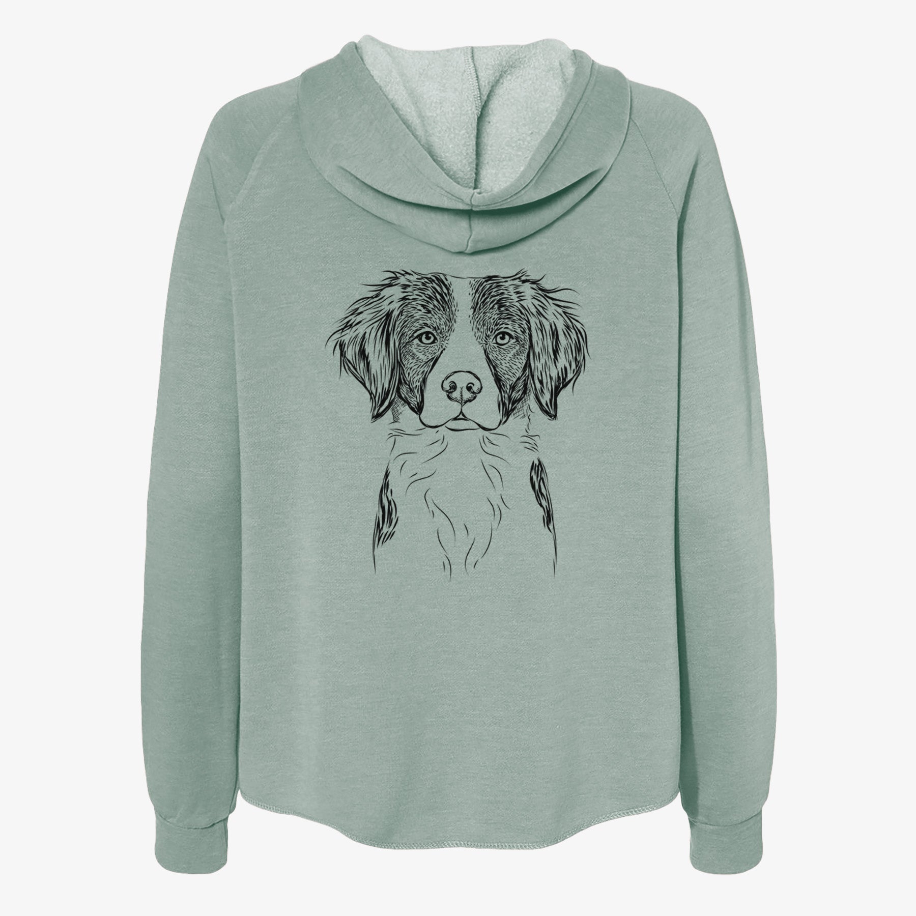 Remi the Brittany - Women's Cali Wave Zip-Up Sweatshirt