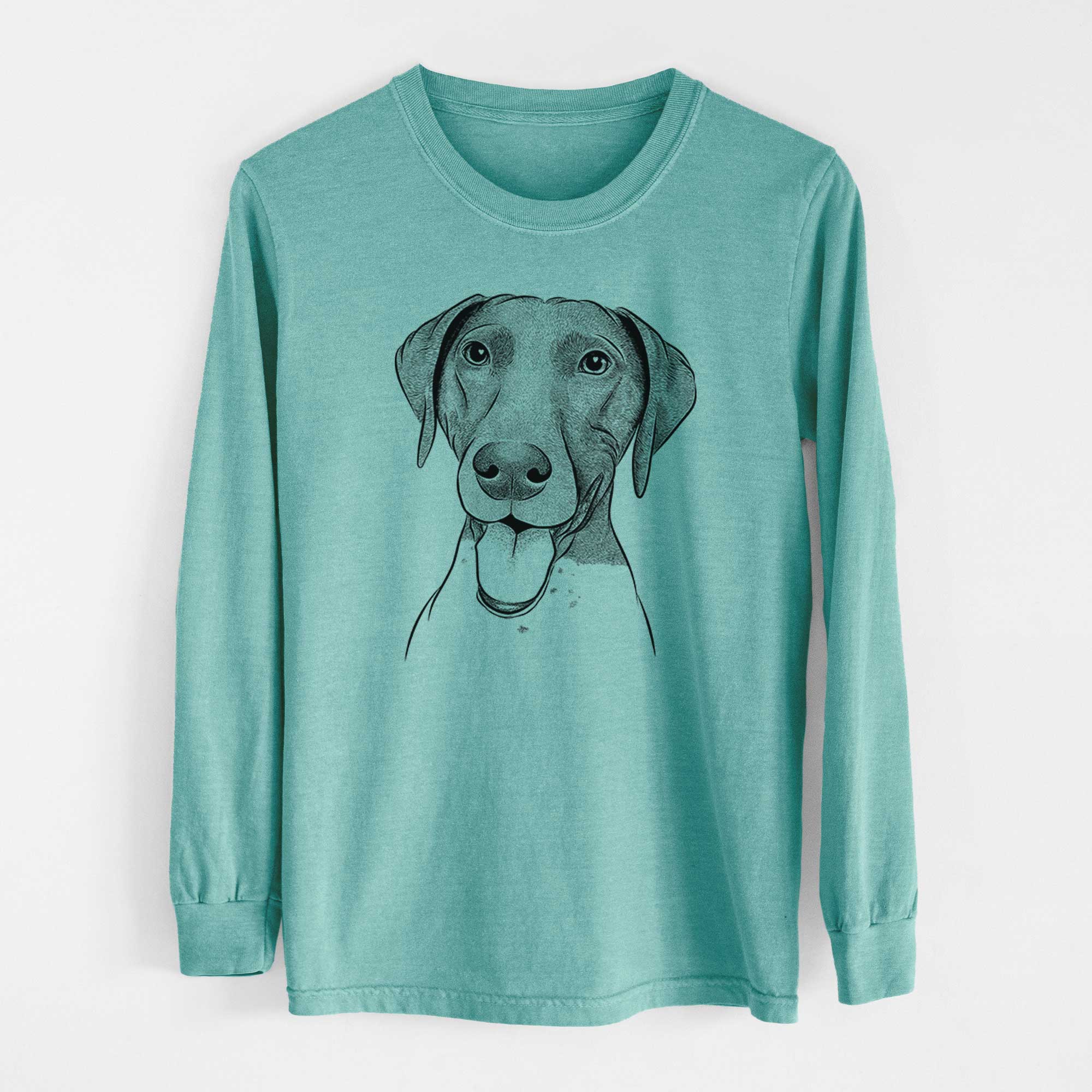 Bare Remi the German Shorthaired Pointer - Heavyweight 100% Cotton Long Sleeve