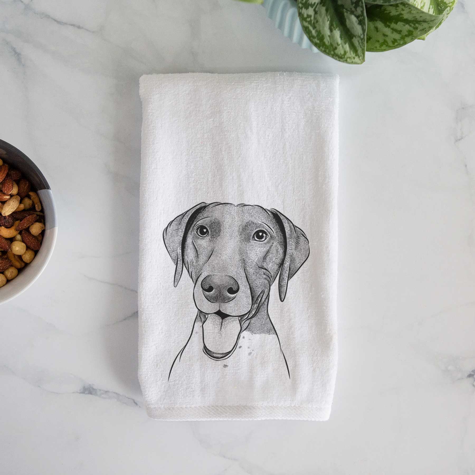 Remi the German Shorthaired Pointer Decorative Hand Towel