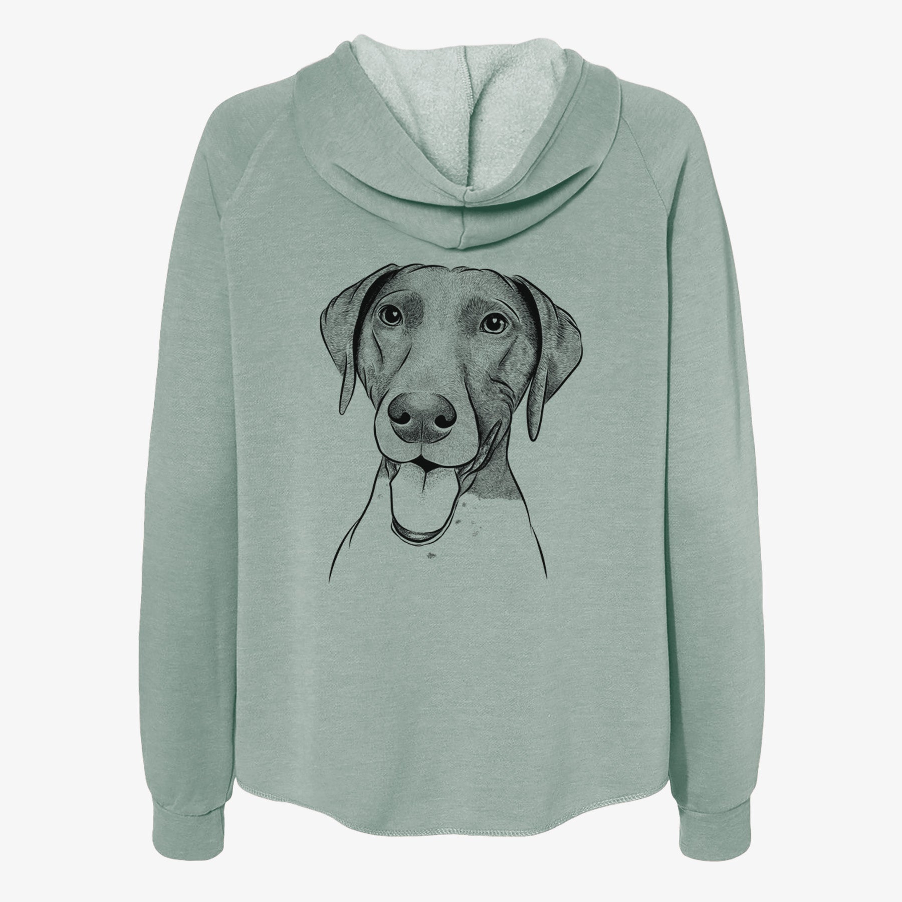 Remi the German Shorthaired Pointer - Women's Cali Wave Zip-Up Sweatshirt