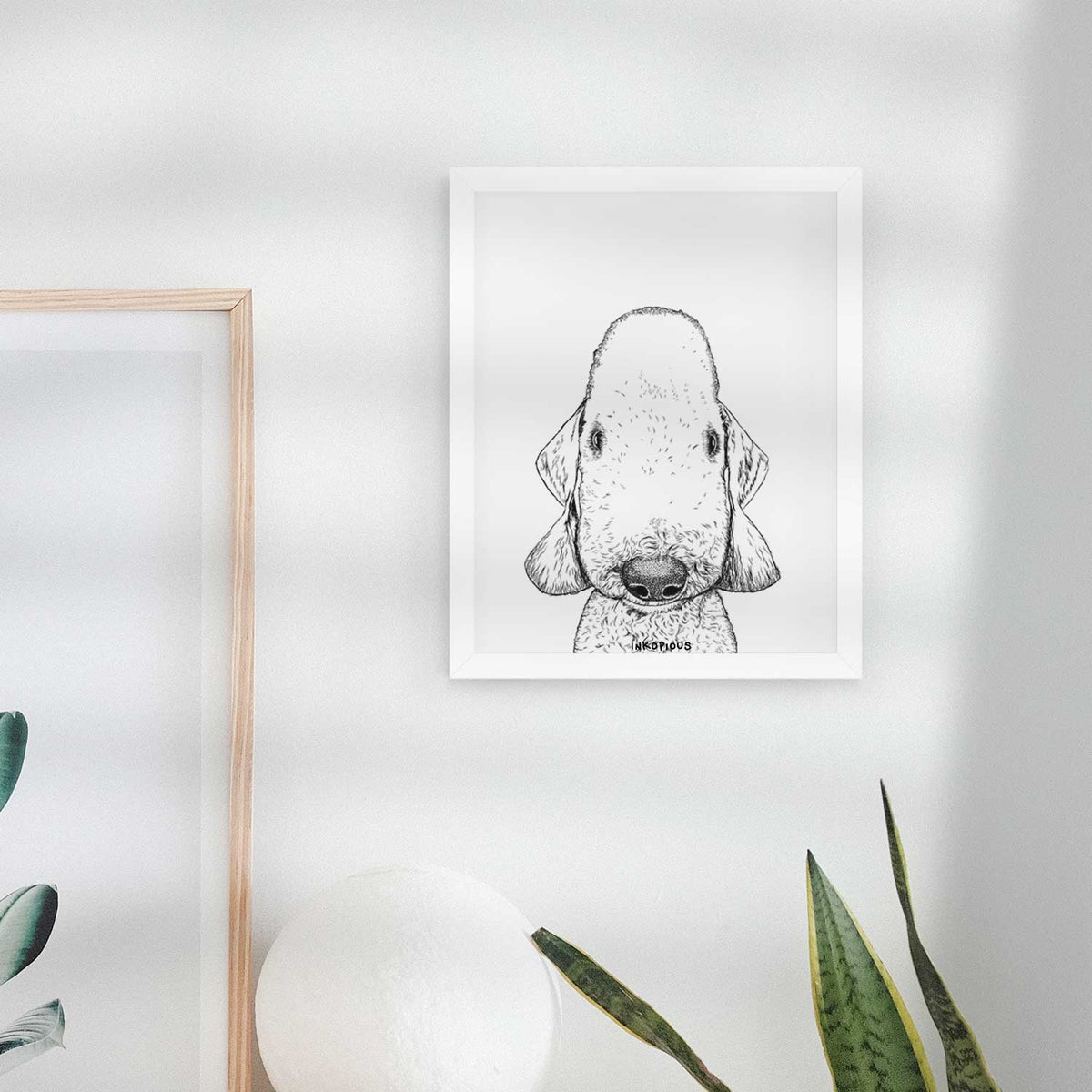 Remington the Bedlington Terrier Art Print