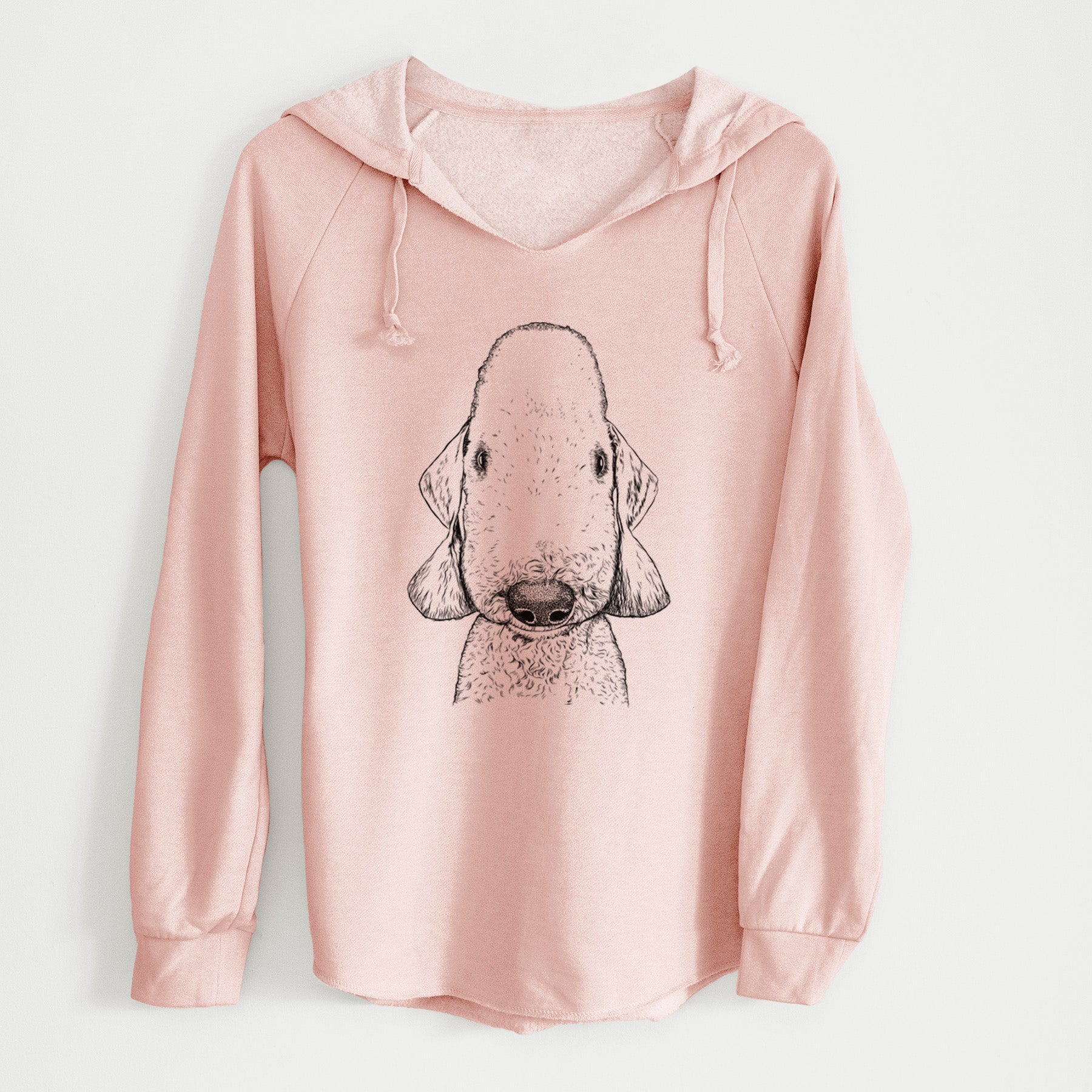 Bare Remington the Bedlington Terrier - Cali Wave Hooded Sweatshirt