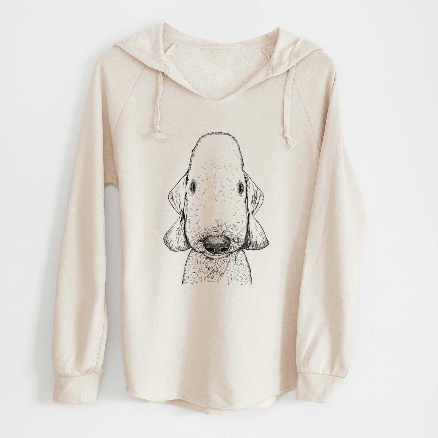 Bare Remington the Bedlington Terrier - Cali Wave Hooded Sweatshirt