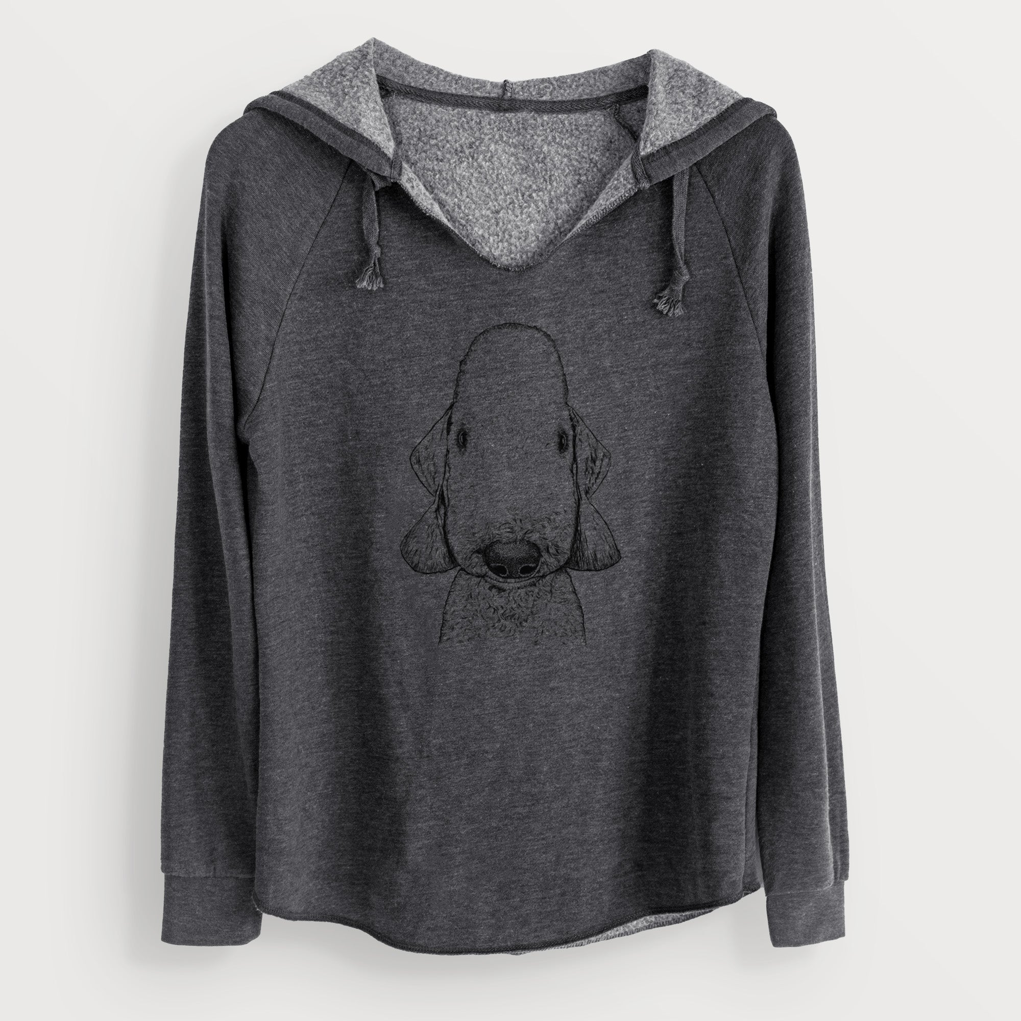 Bare Remington the Bedlington Terrier - Cali Wave Hooded Sweatshirt