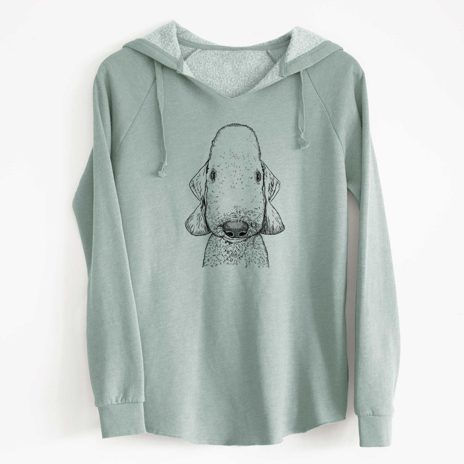 Bare Remington the Bedlington Terrier - Cali Wave Hooded Sweatshirt