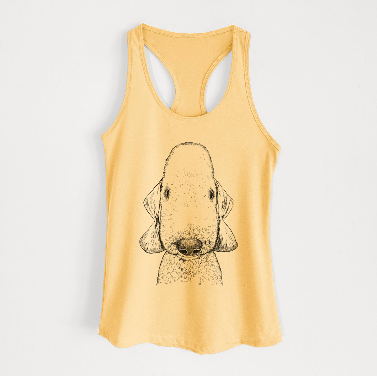Remington the Bedlington Terrier - Women's Racerback Tanktop