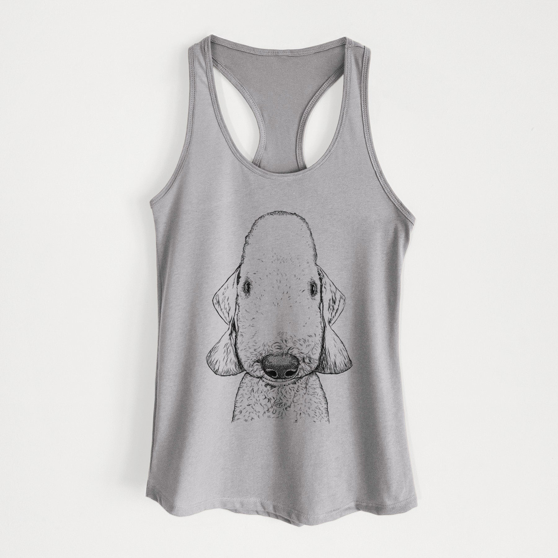 Remington the Bedlington Terrier - Women's Racerback Tanktop