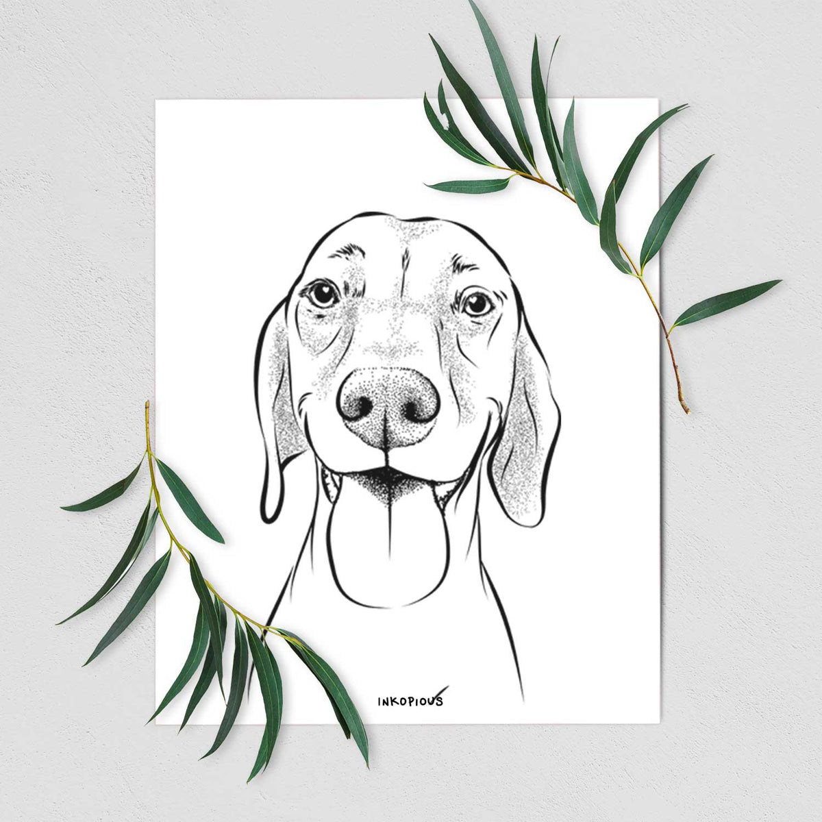 Remington the Vizsla Art Print