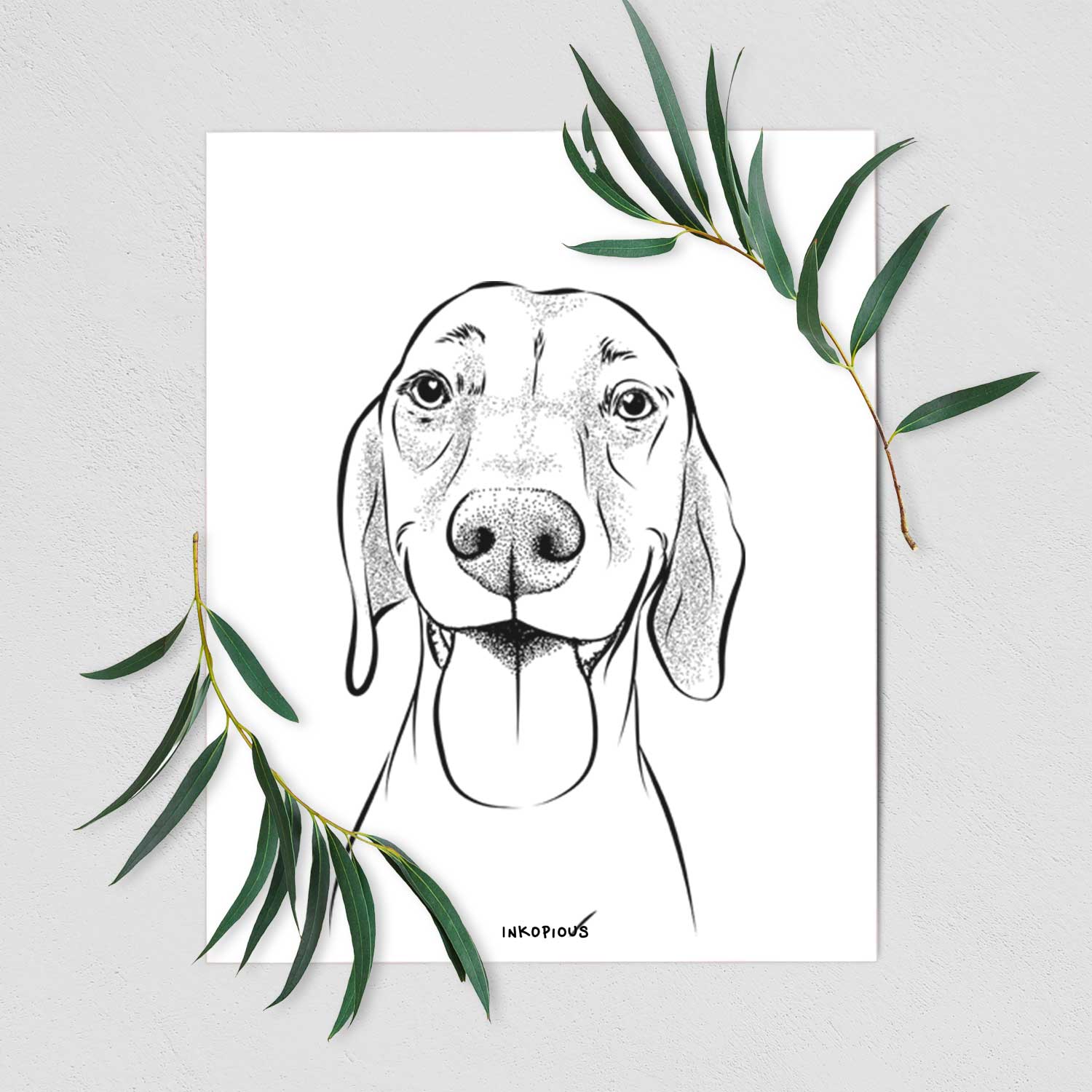 Remington the Vizsla Art Print