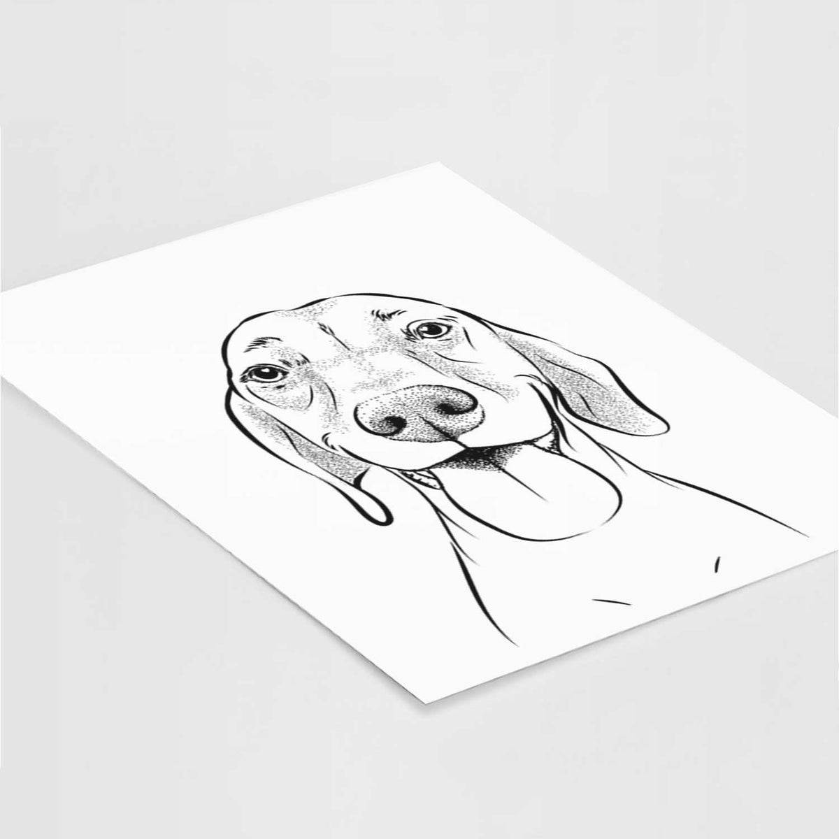Remington the Vizsla Art Print