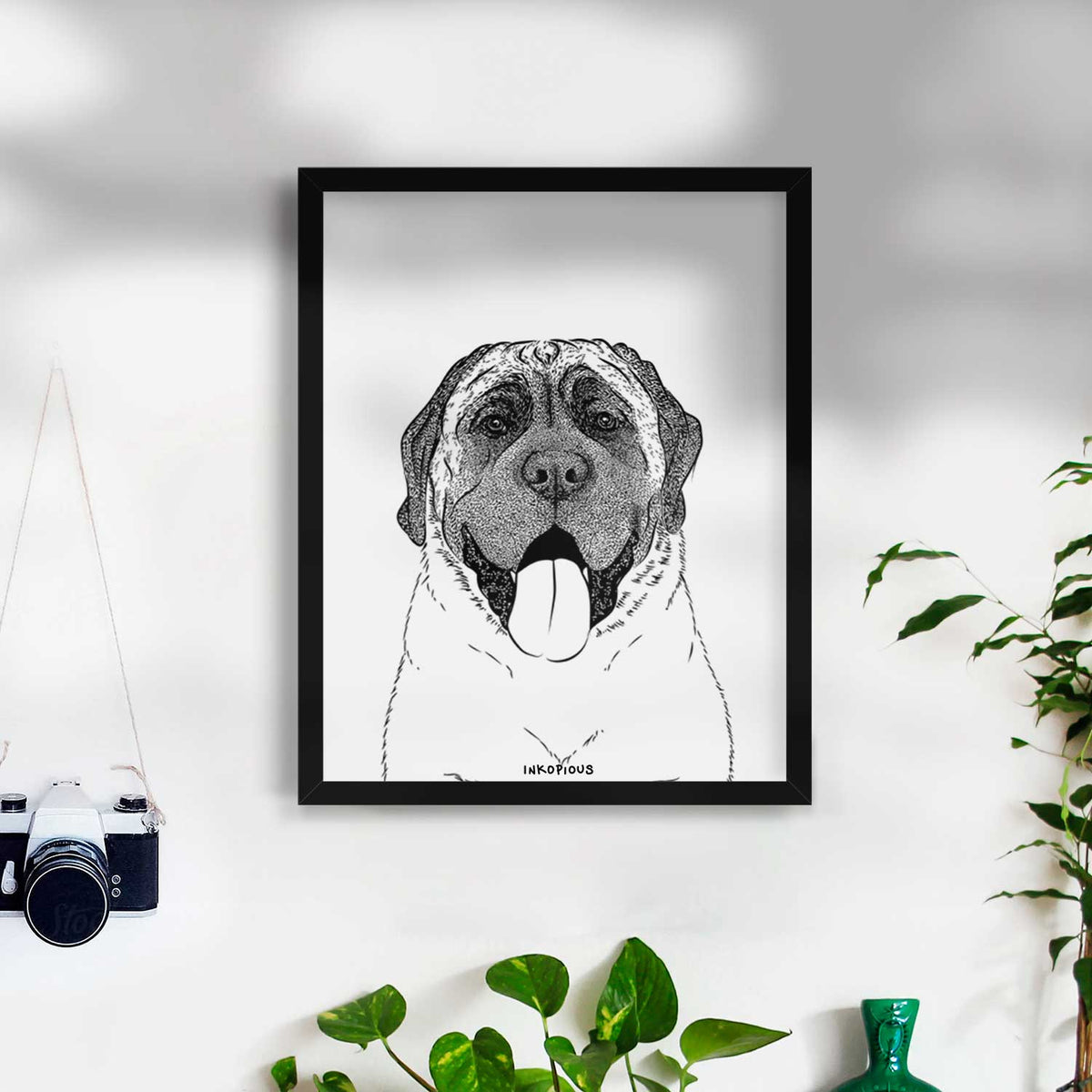 Remmie the English Mastiff Art Print