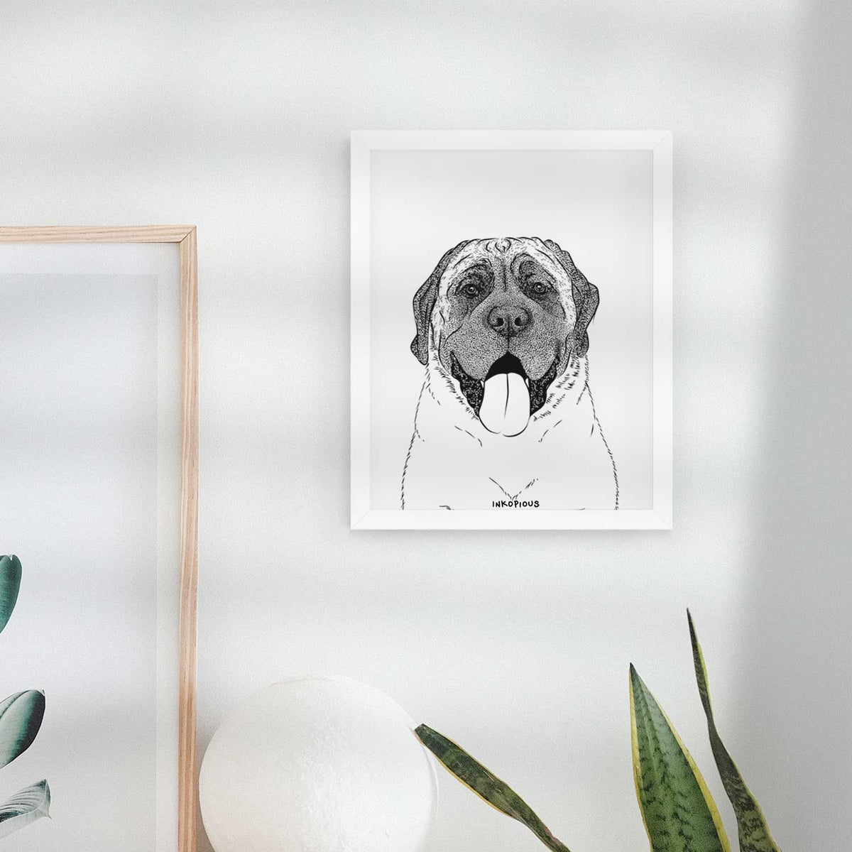 Remmie the English Mastiff Art Print