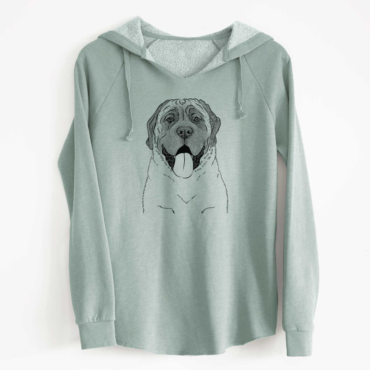 Bare Remmie the English Mastiff - Cali Wave Hooded Sweatshirt