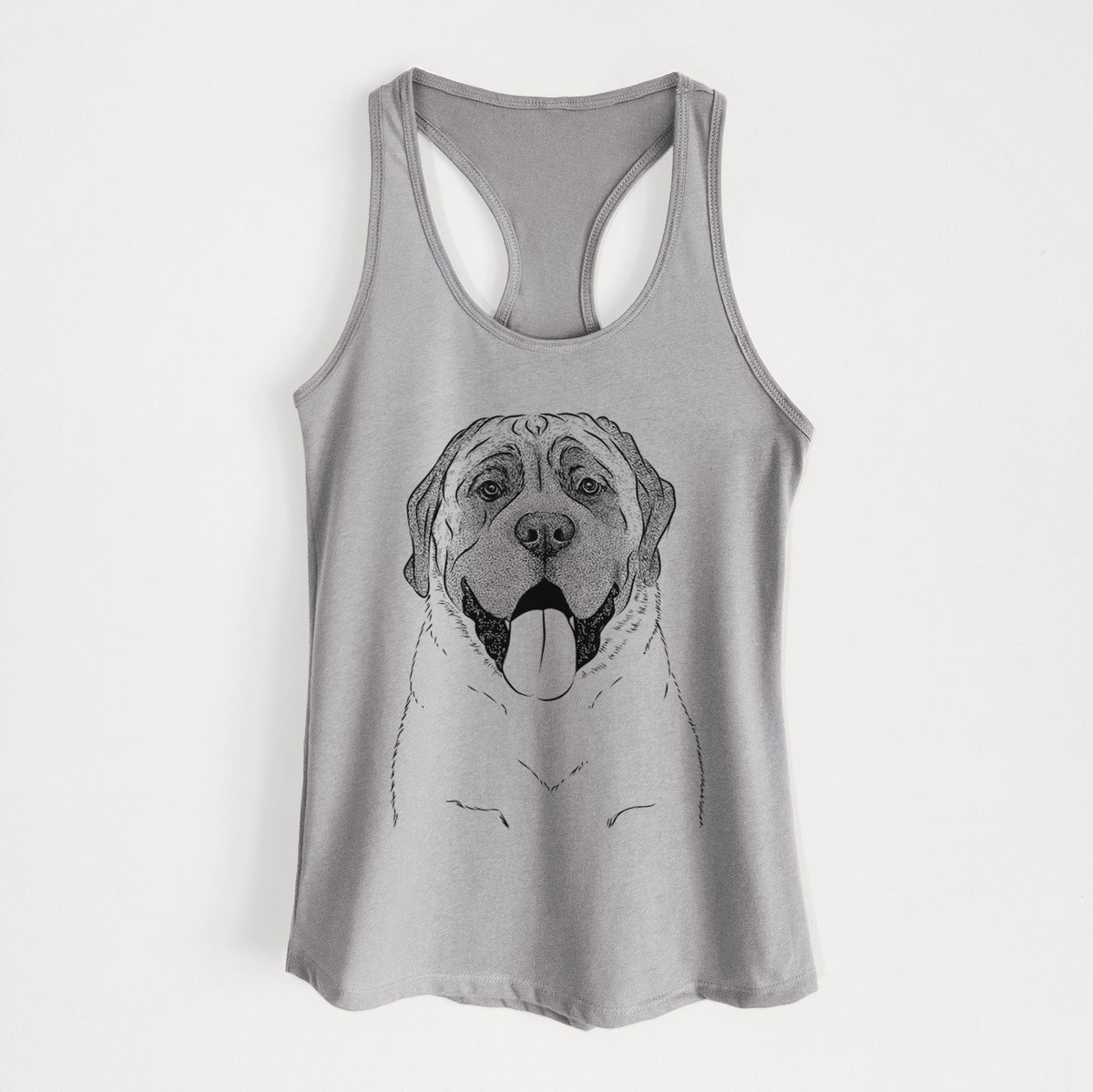 Remmie the English Mastiff - Women&#39;s Racerback Tanktop