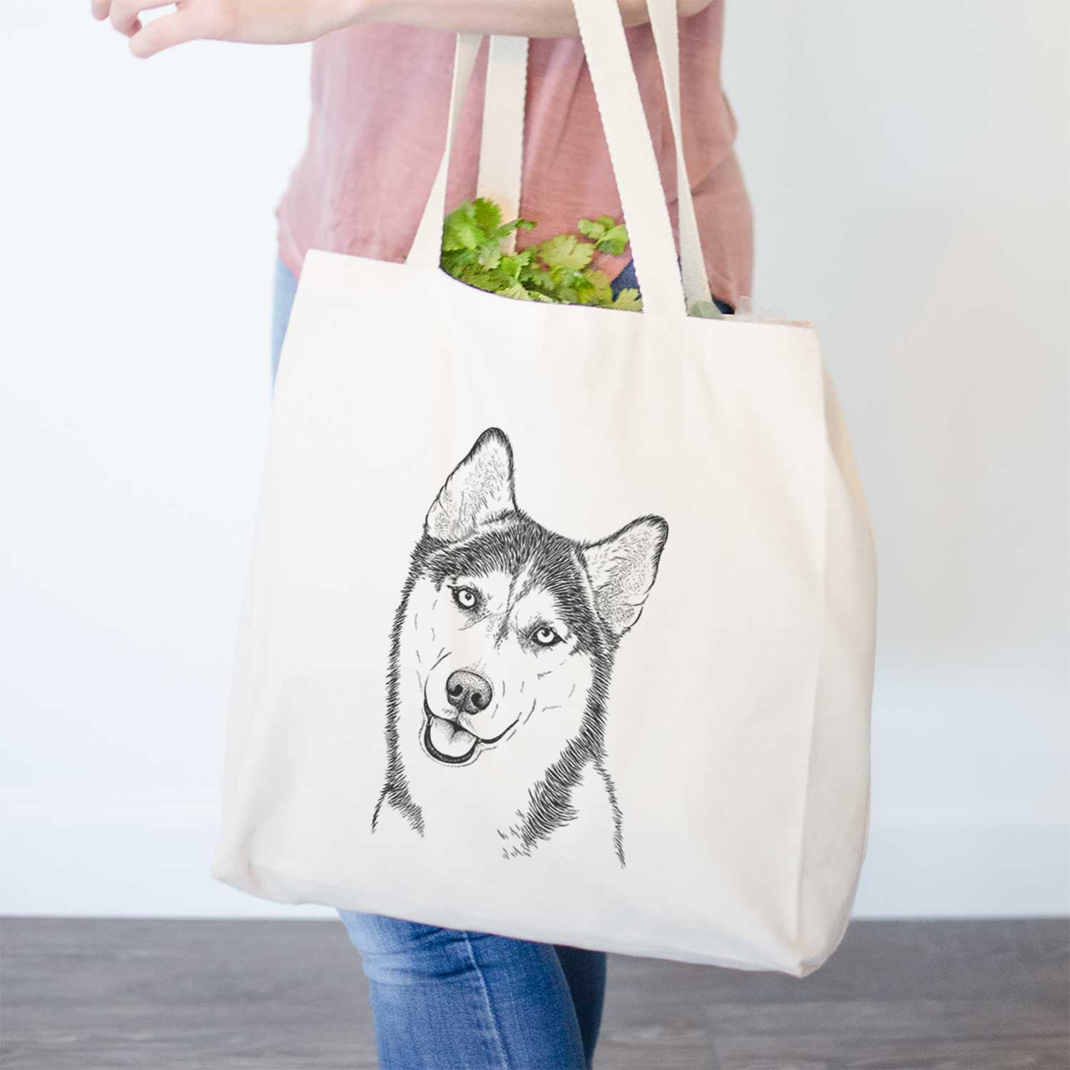 Remmie the Siberian Husky - Tote Bag