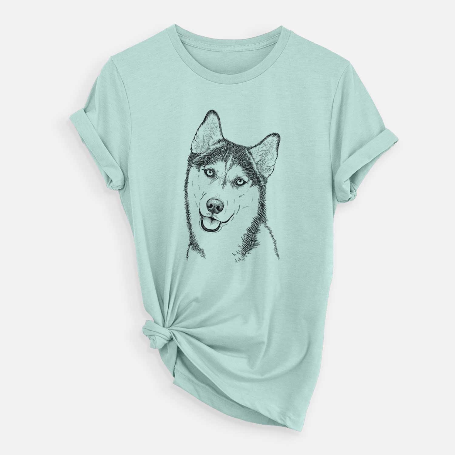 Bare Remmie the Siberian Husky - Unisex Crewneck