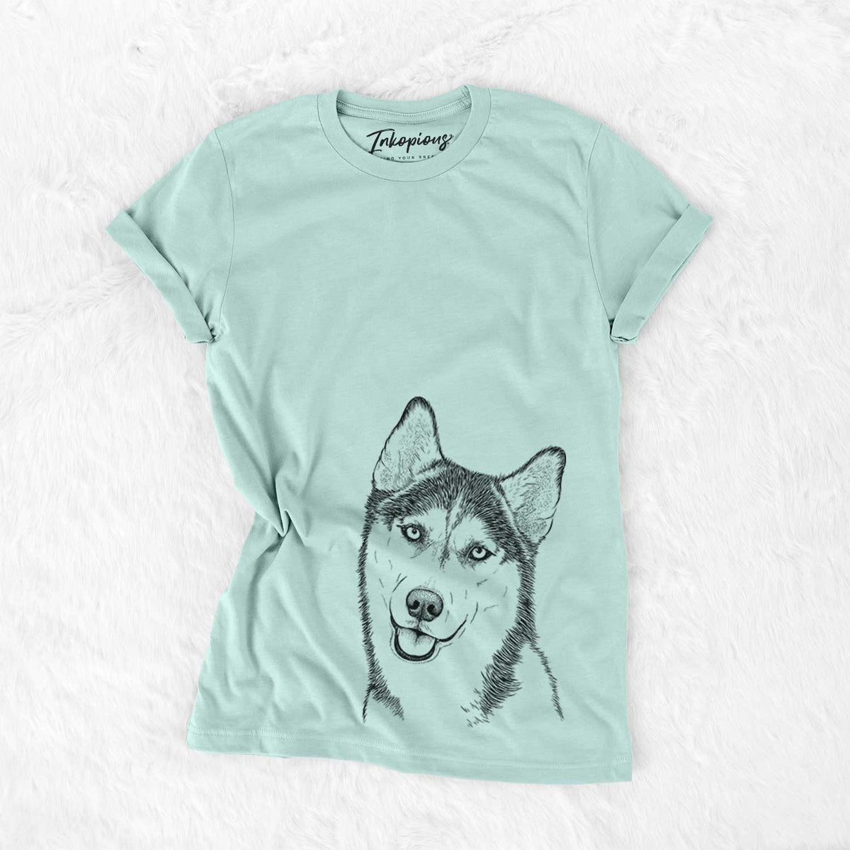 Bare Remmie the Siberian Husky - Unisex Crewneck