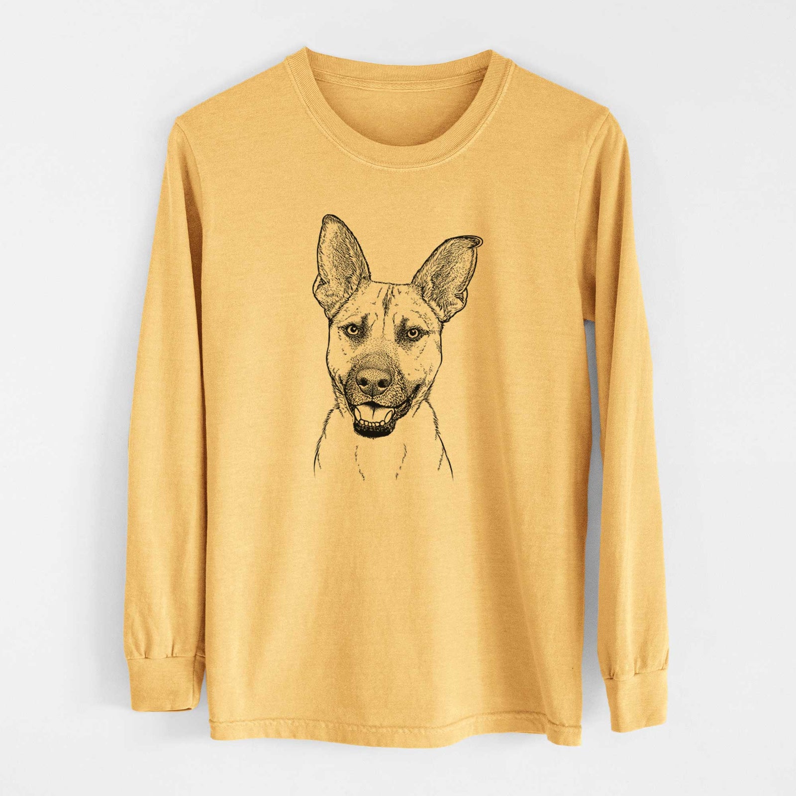 Bare Remus the German Shepherd Mix - Heavyweight 100% Cotton Long Sleeve