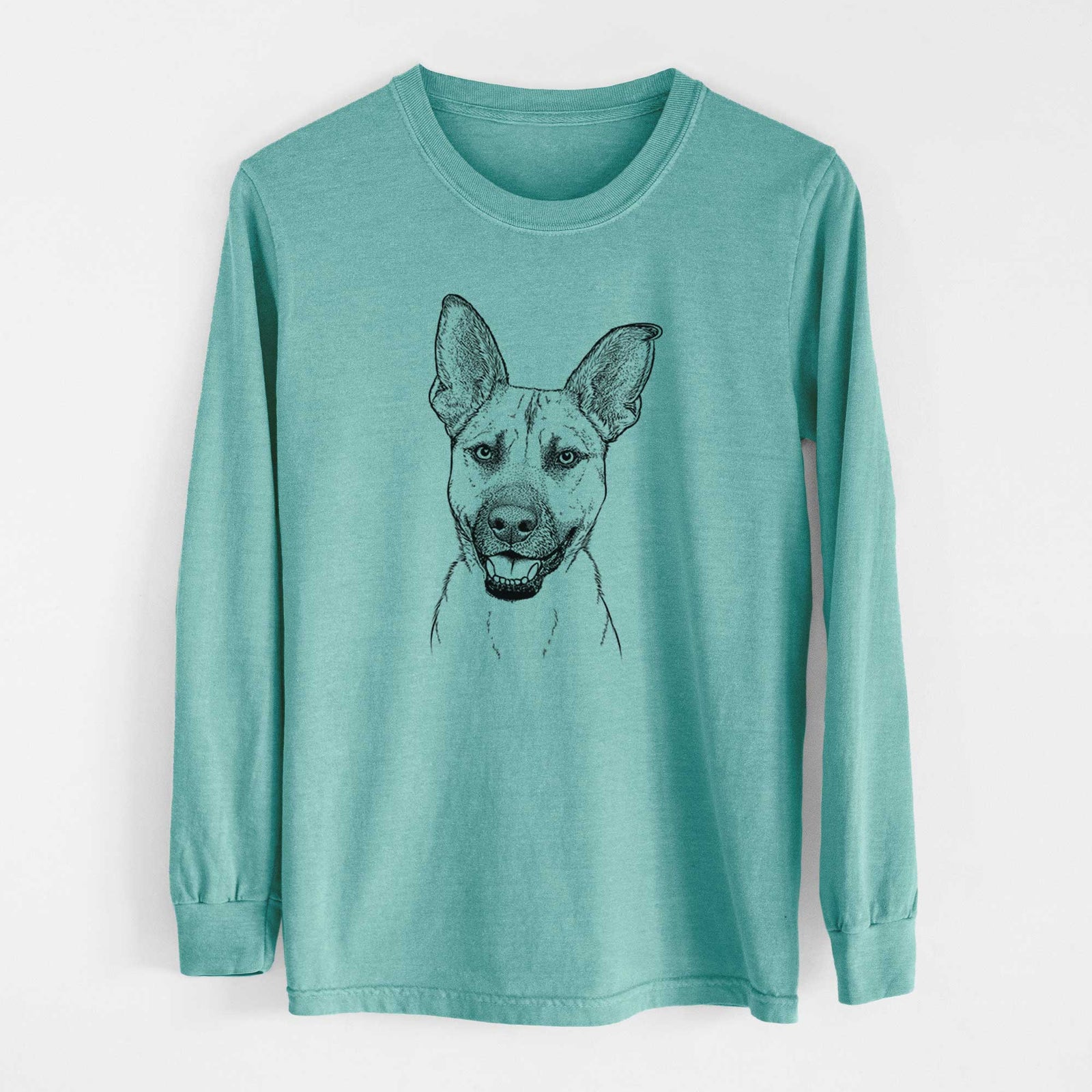 Bare Remus the German Shepherd Mix - Heavyweight 100% Cotton Long Sleeve
