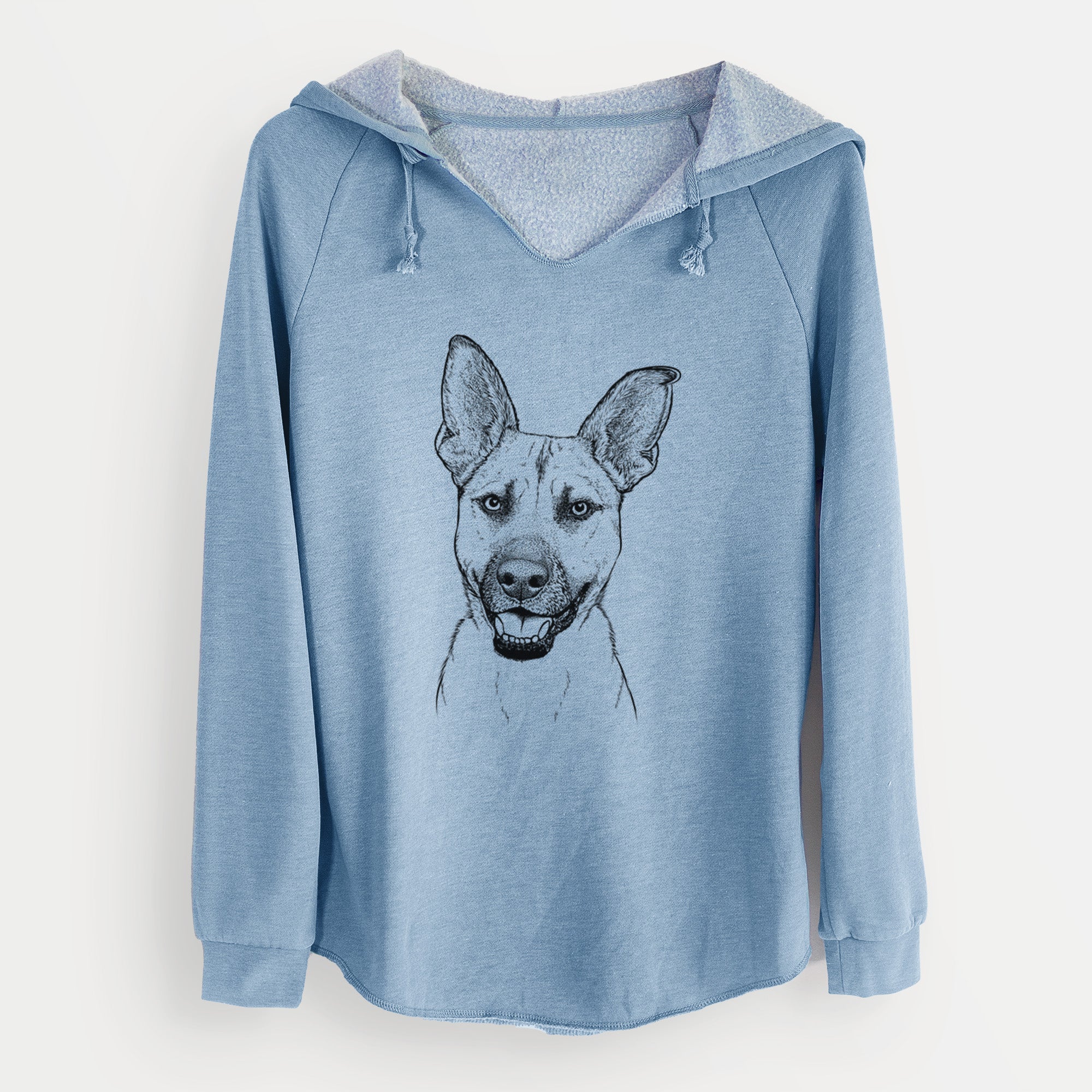 Bare Remus the German Shepherd Mix - Cali Wave Hooded Sweatshirt