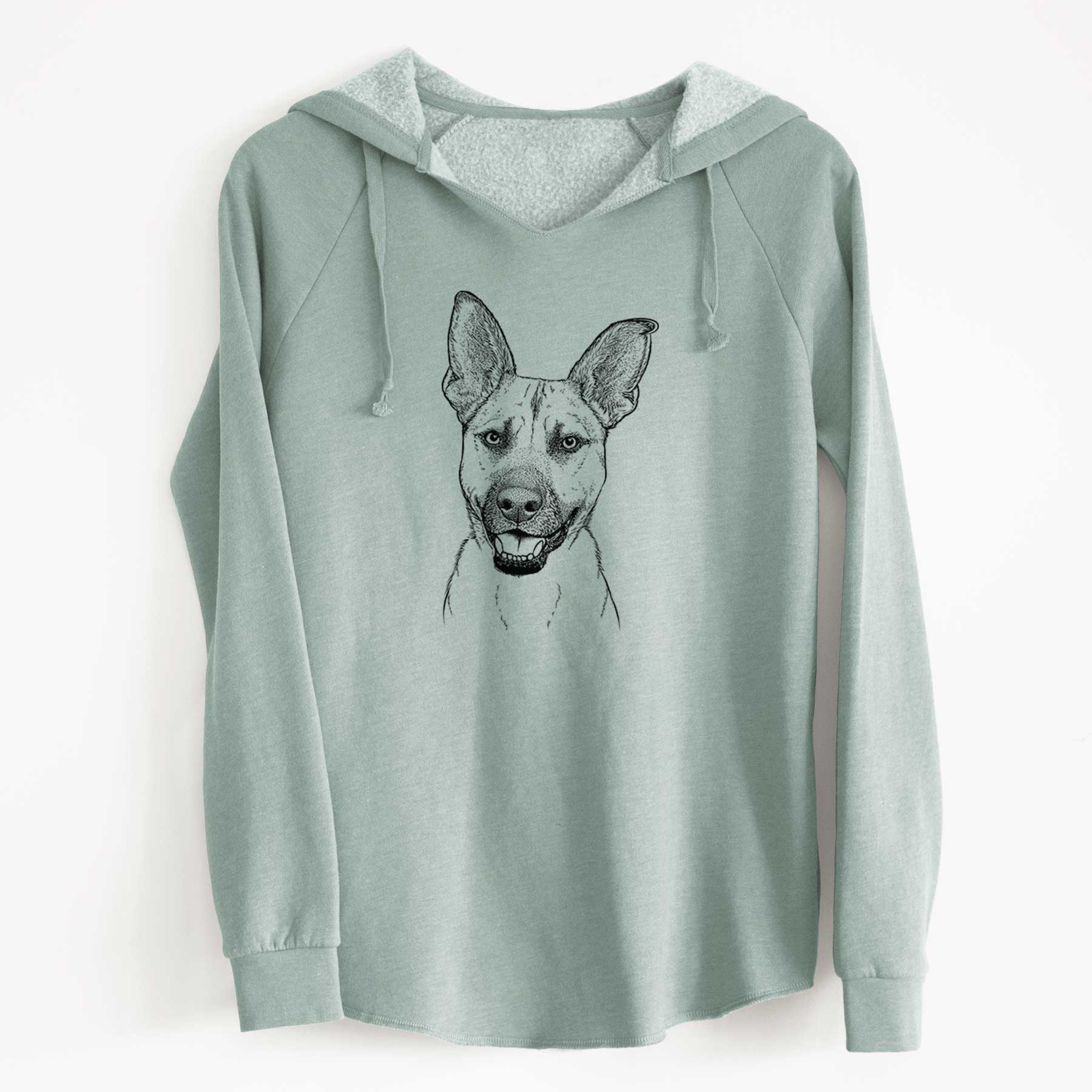 Bare Remus the German Shepherd Mix - Cali Wave Hooded Sweatshirt