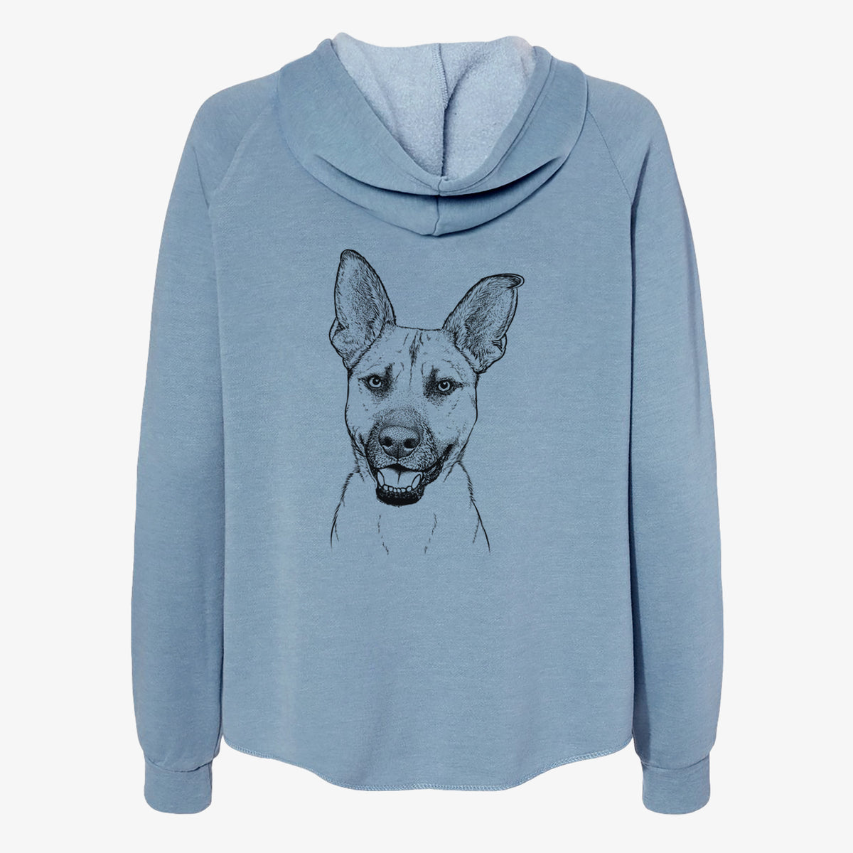 Remus the German Shepherd Mix - Women's Cali Wave Zip-Up Sweatshirt