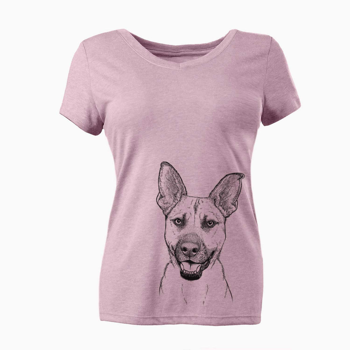 Bare Remus the German Shepherd Mix - Women's V-neck Shirt