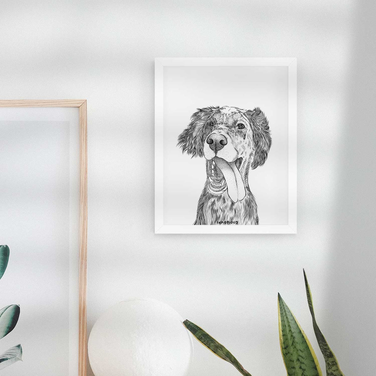 Renly the English Setter Art Print