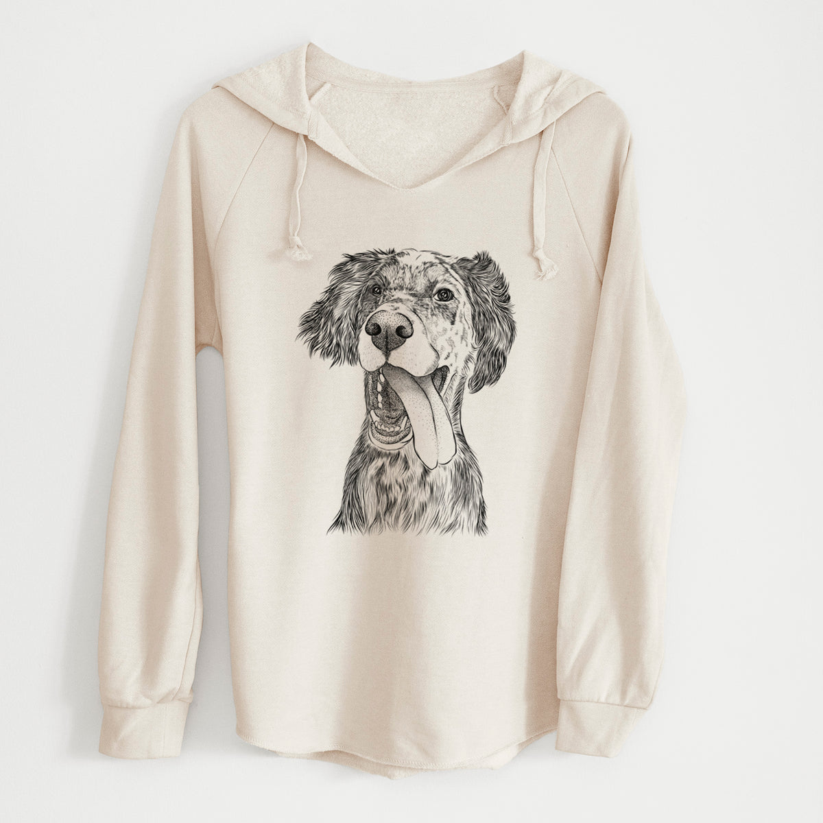 Bare Renly the English Setter - Cali Wave Hooded Sweatshirt