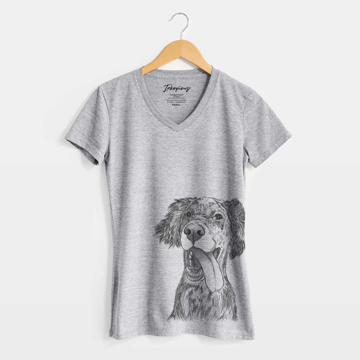 Bare Renly the English Setter - Women's V-neck Shirt