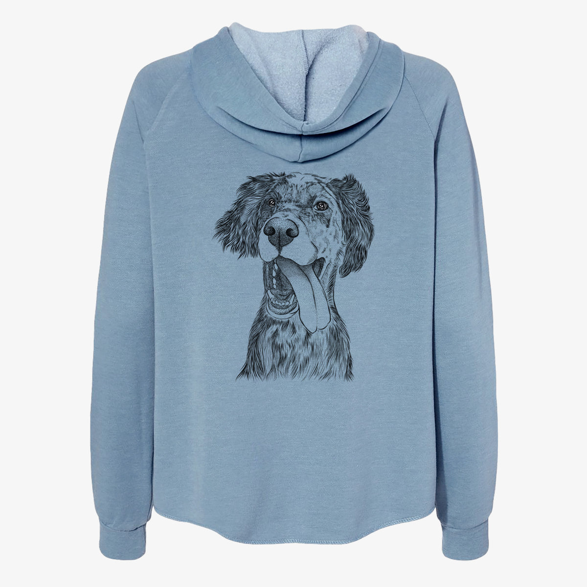 Renly the English Setter - Women's Cali Wave Zip-Up Sweatshirt