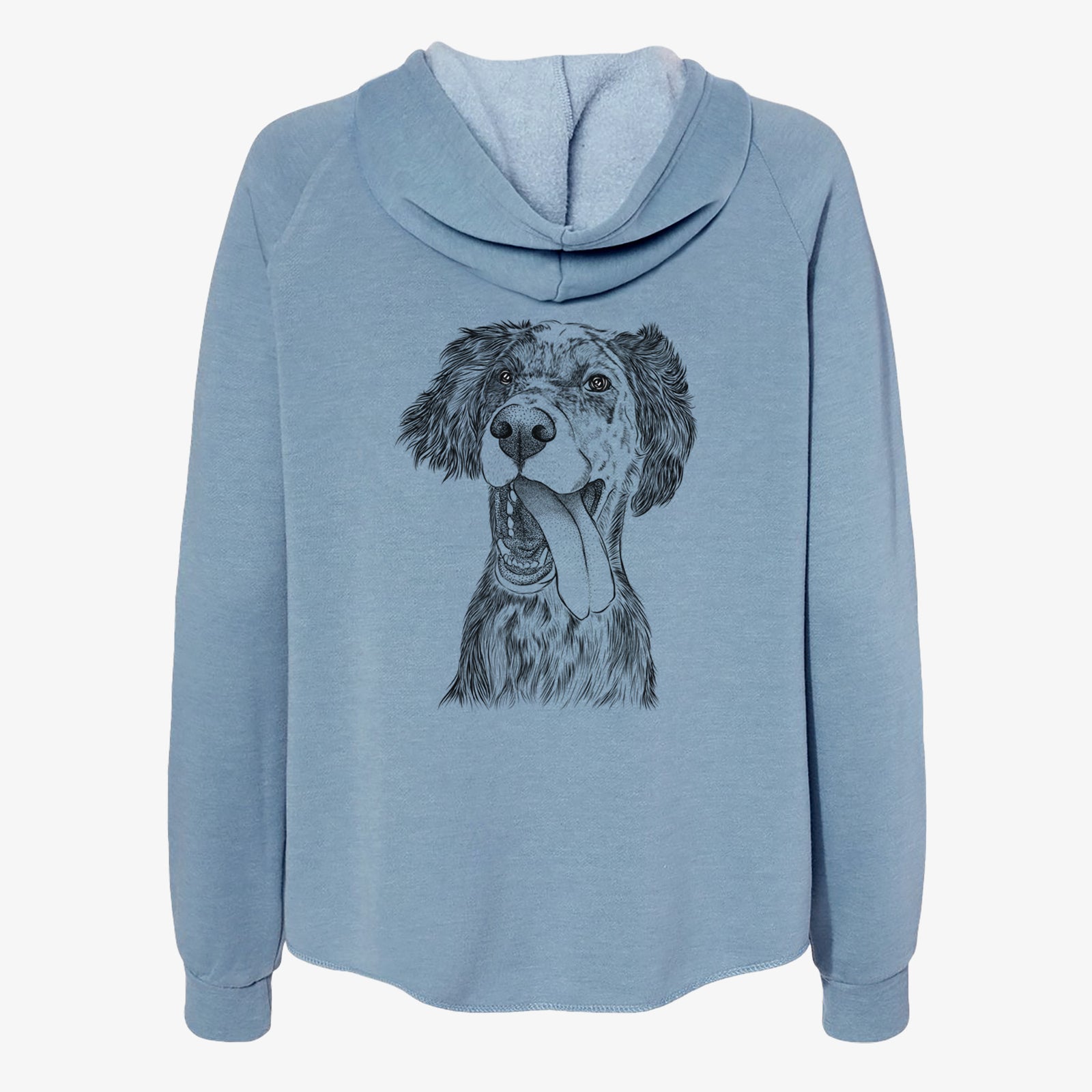 Renly the English Setter - Women's Cali Wave Zip-Up Sweatshirt