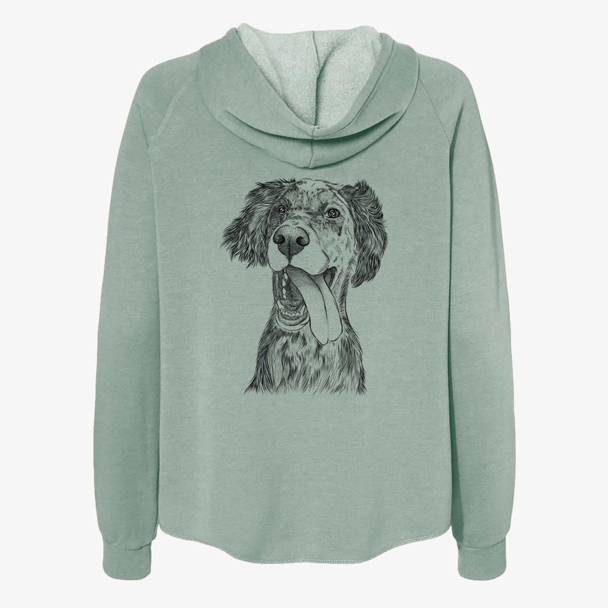 Renly the English Setter - Women's Cali Wave Zip-Up Sweatshirt