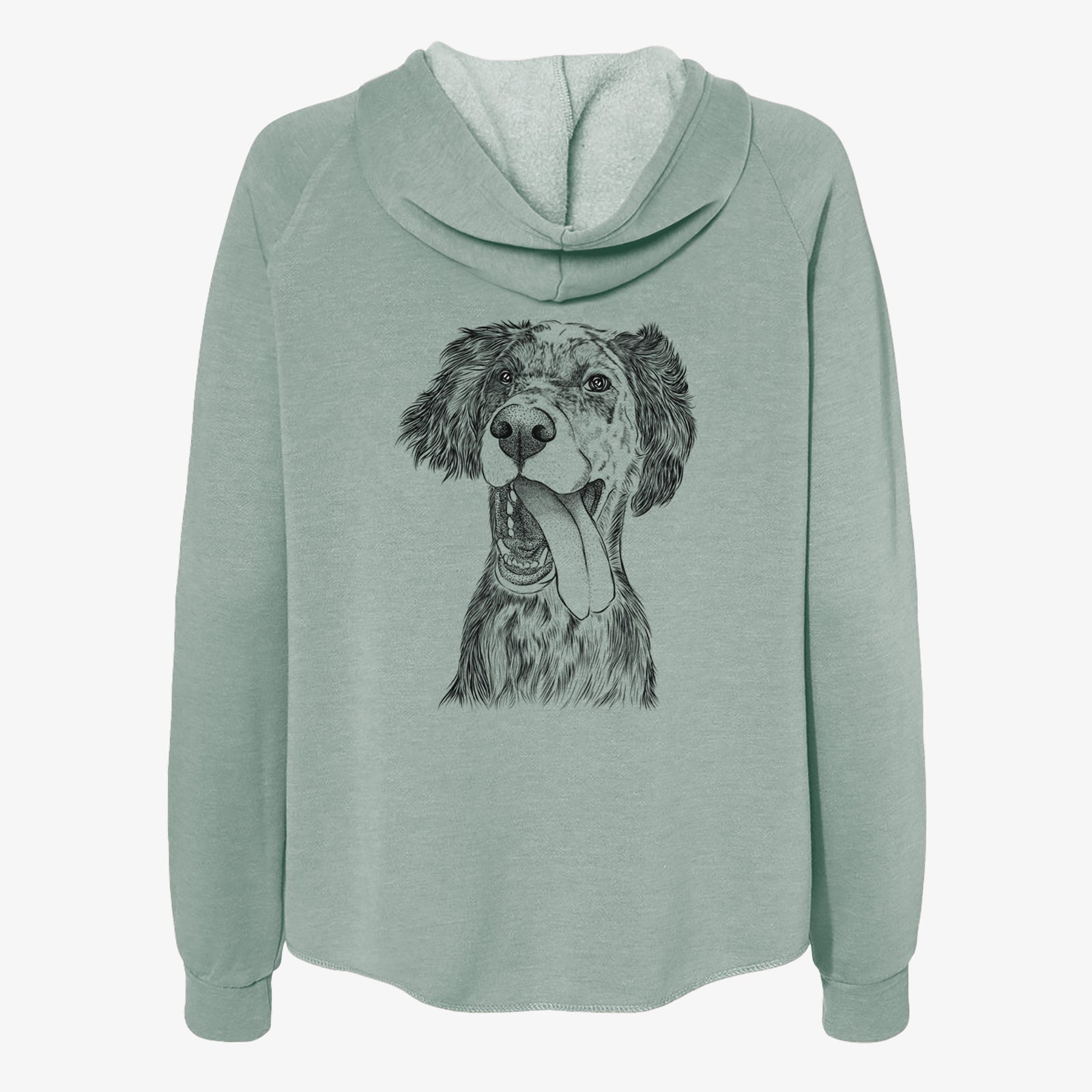 Renly the English Setter - Women's Cali Wave Zip-Up Sweatshirt