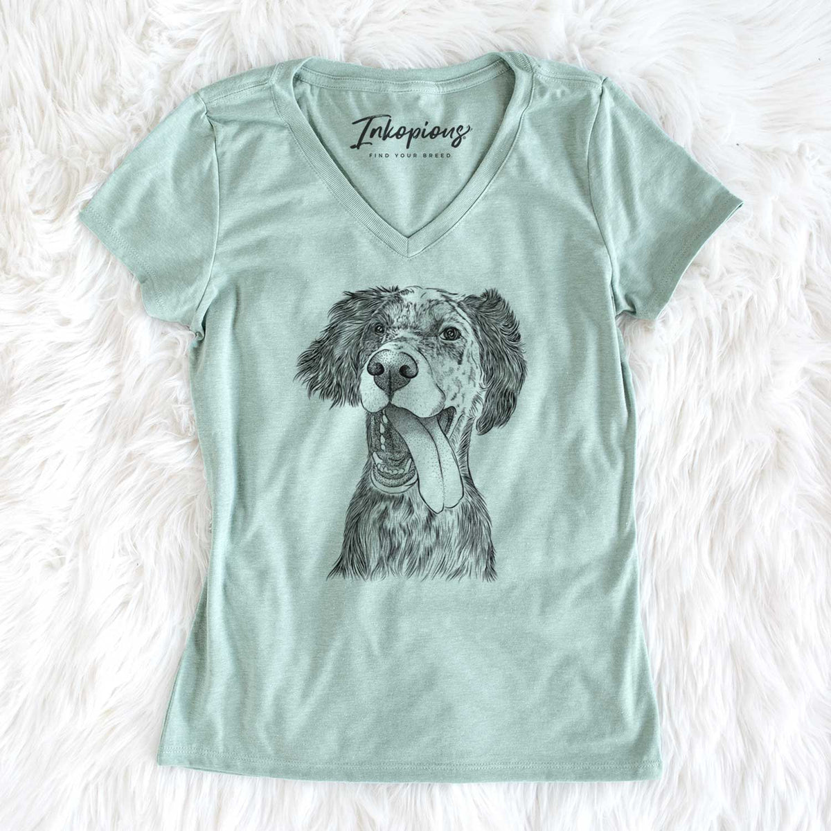 Bare Renly the English Setter - Women&#39;s V-neck Shirt