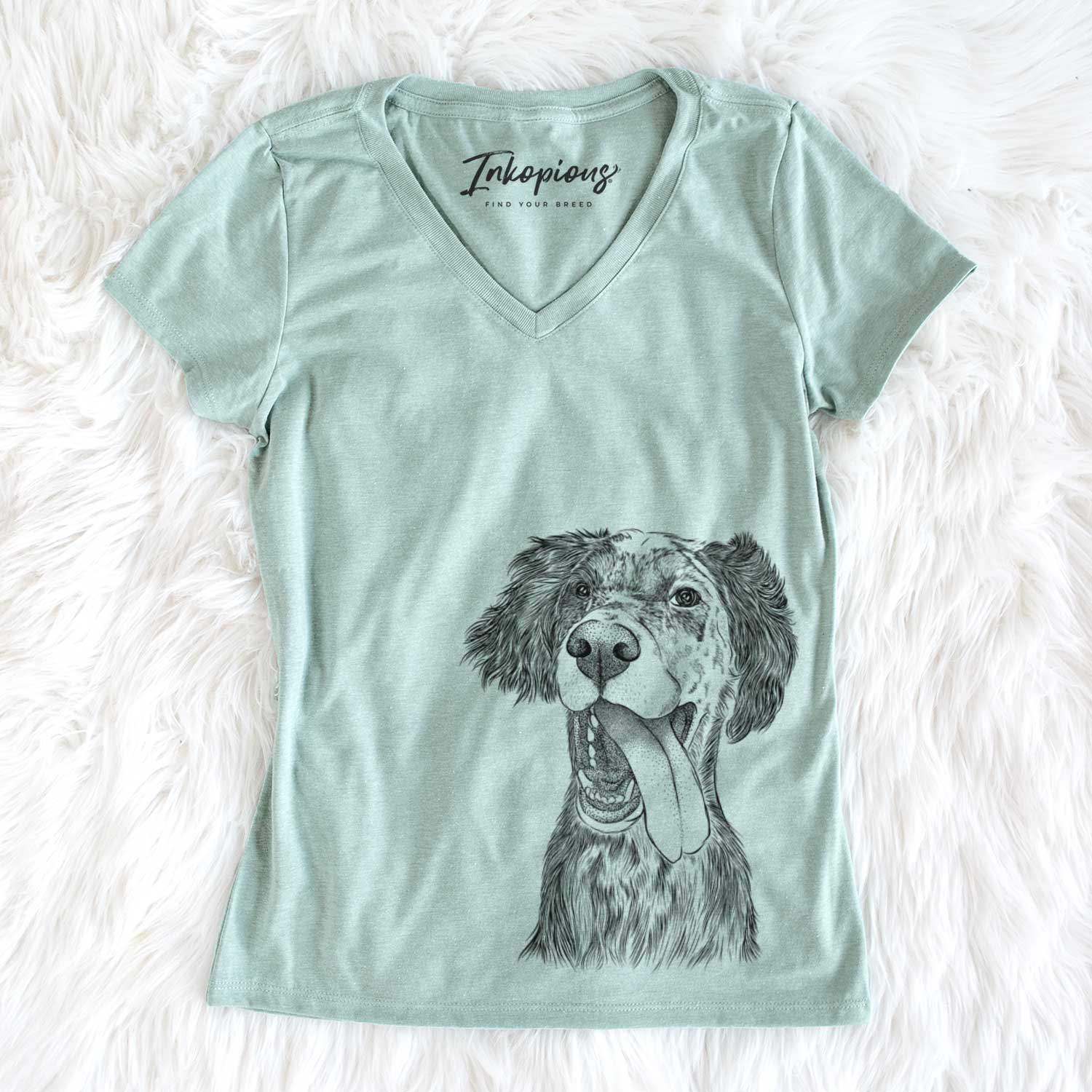 Bare Renly the English Setter - Women's V-neck Shirt