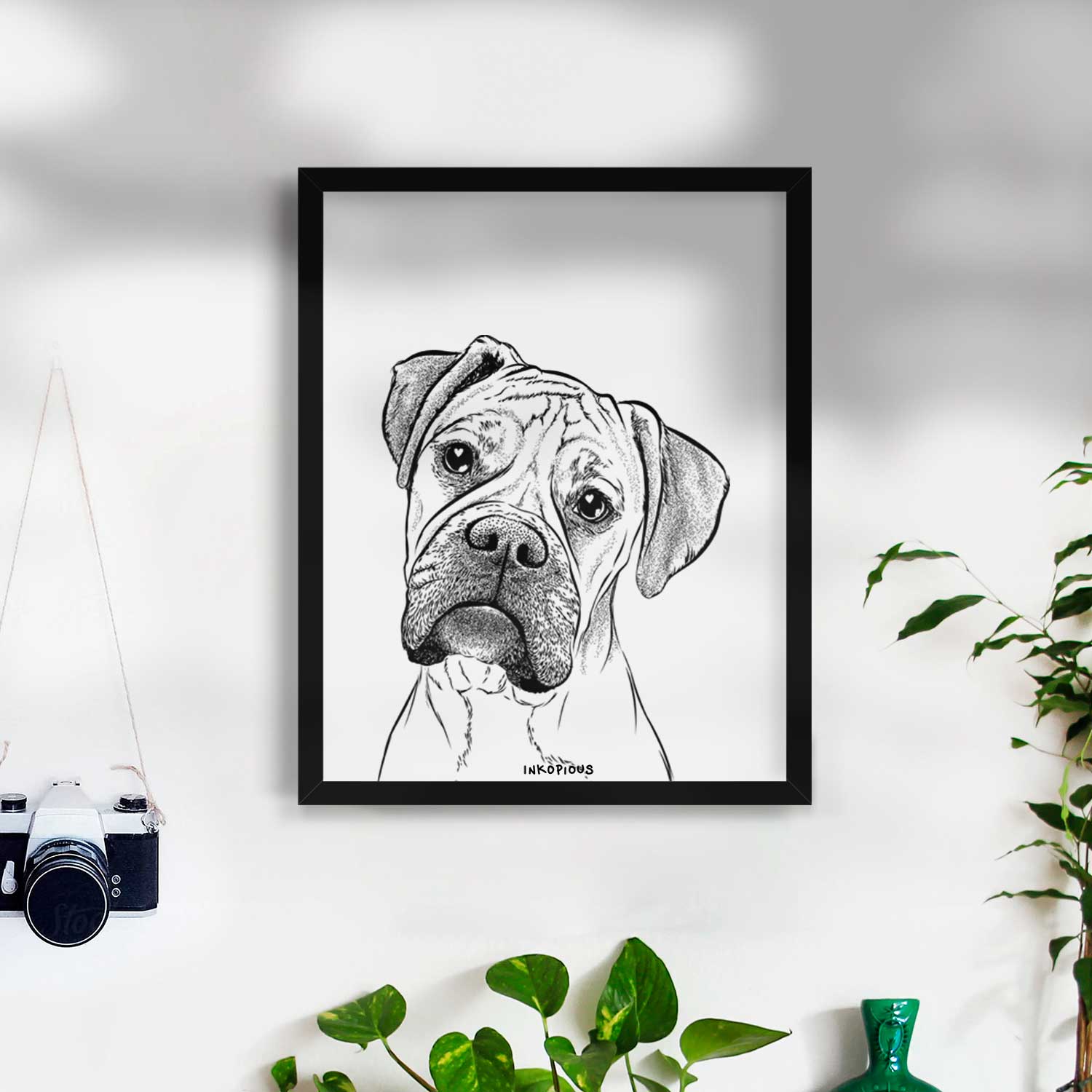 Reuby the Boxer Art Print