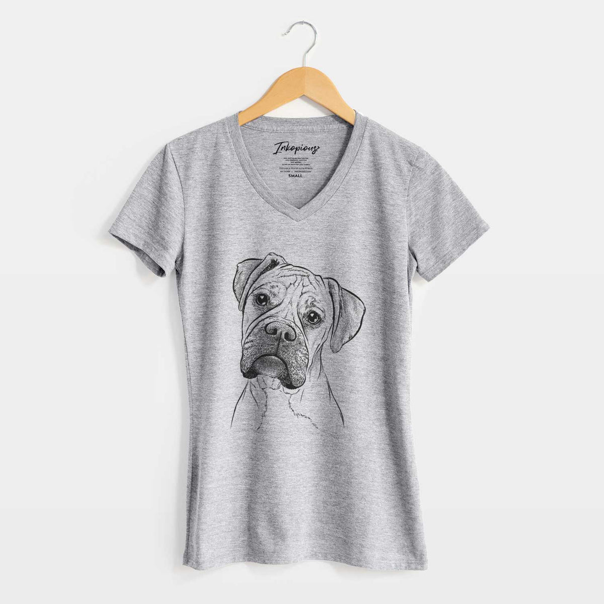 Bare Reuby the Boxer - Women's V-neck Shirt