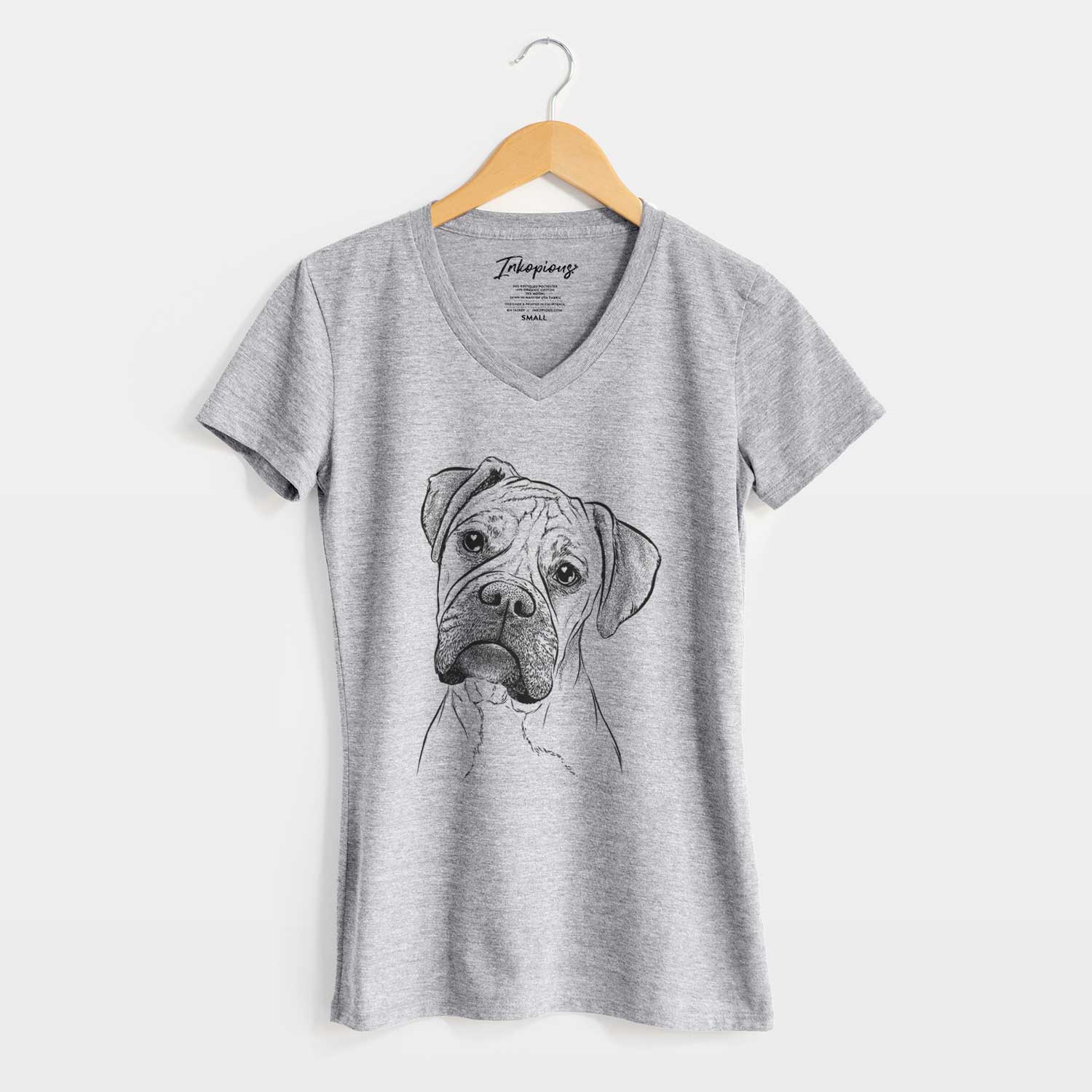Bare Reuby the Boxer - Women's V-neck Shirt